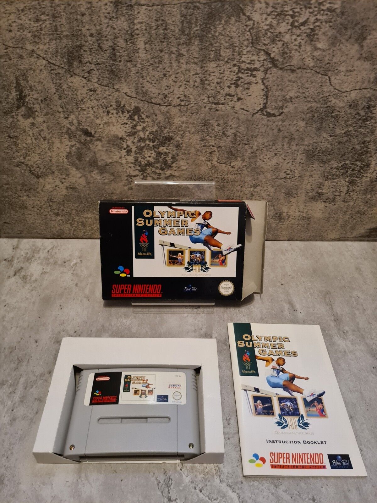 SNES Super Nintendo Olympic Summer Games mit OVP und Anleitung EUR - T-Retro-Games
