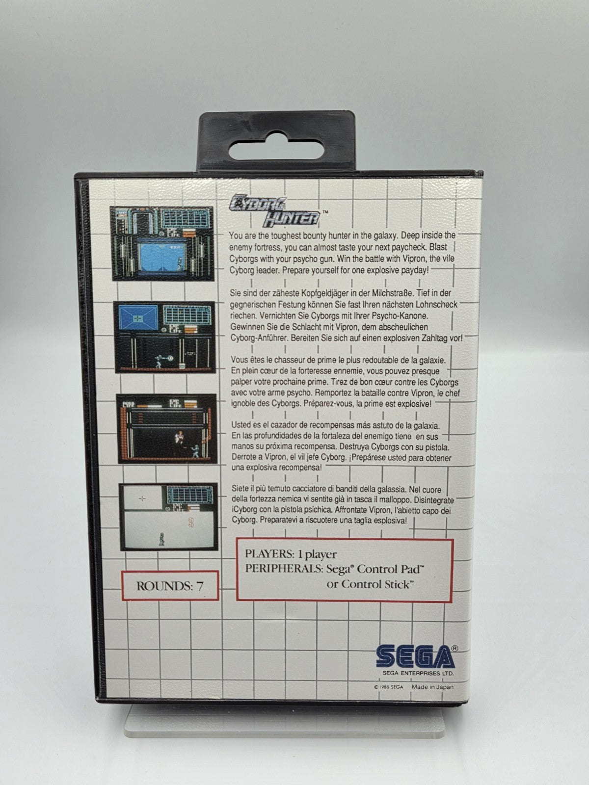 Sega Master System Cyborg Hunter mit OVP und Anleitung Multilingual