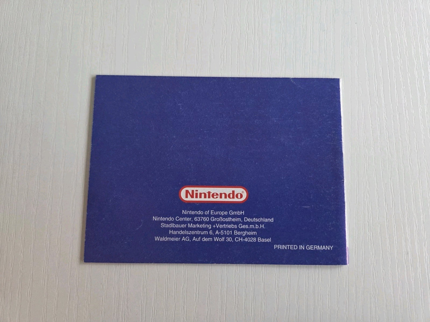 Nintendo Game Boy Classic Wario Land II Instruction Booklet Spielanleitung NOE