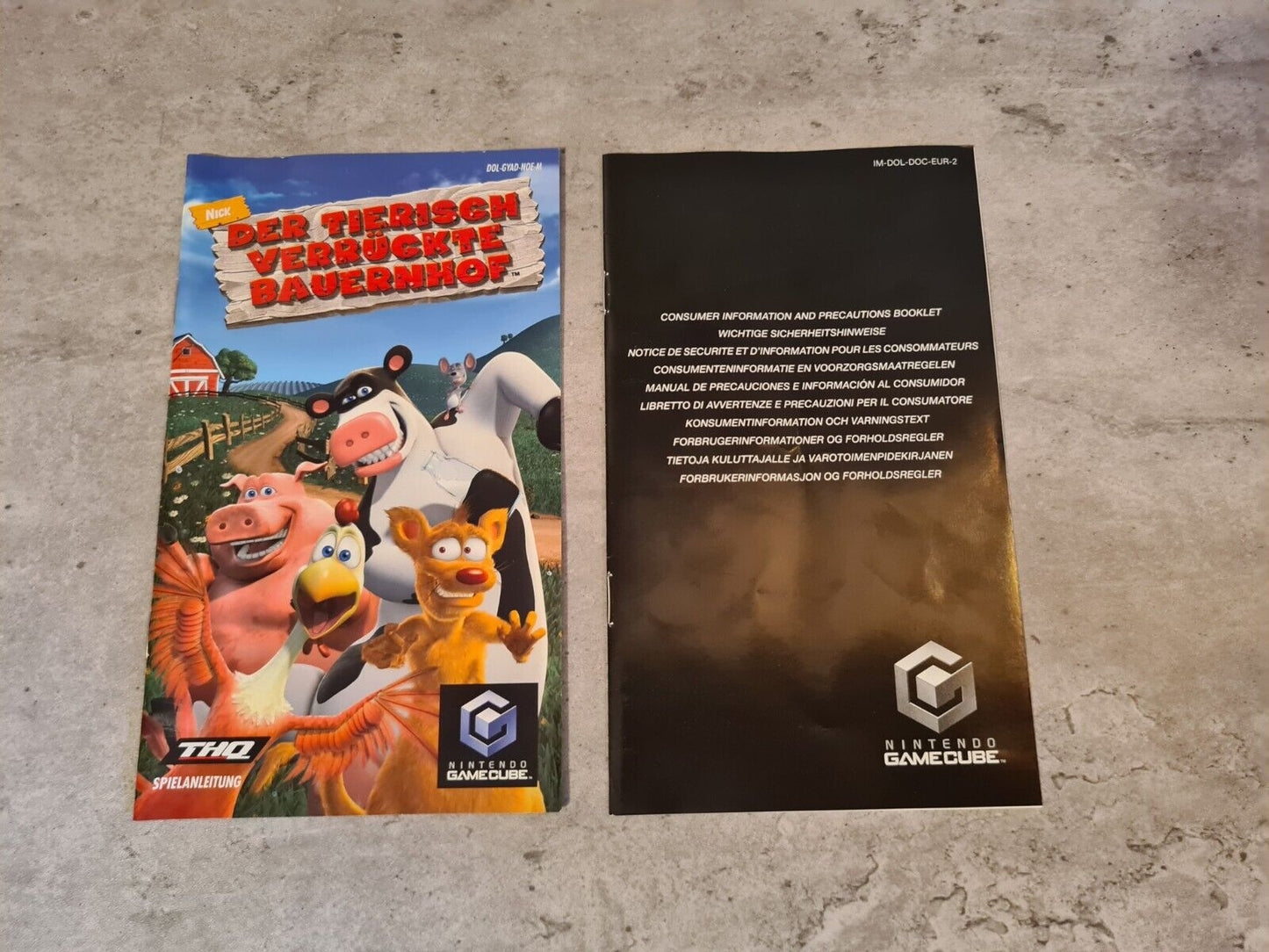 Nintendo GameCube Der Tierisch Verrückte Bauernhof mit OVP und Anleitung NOE