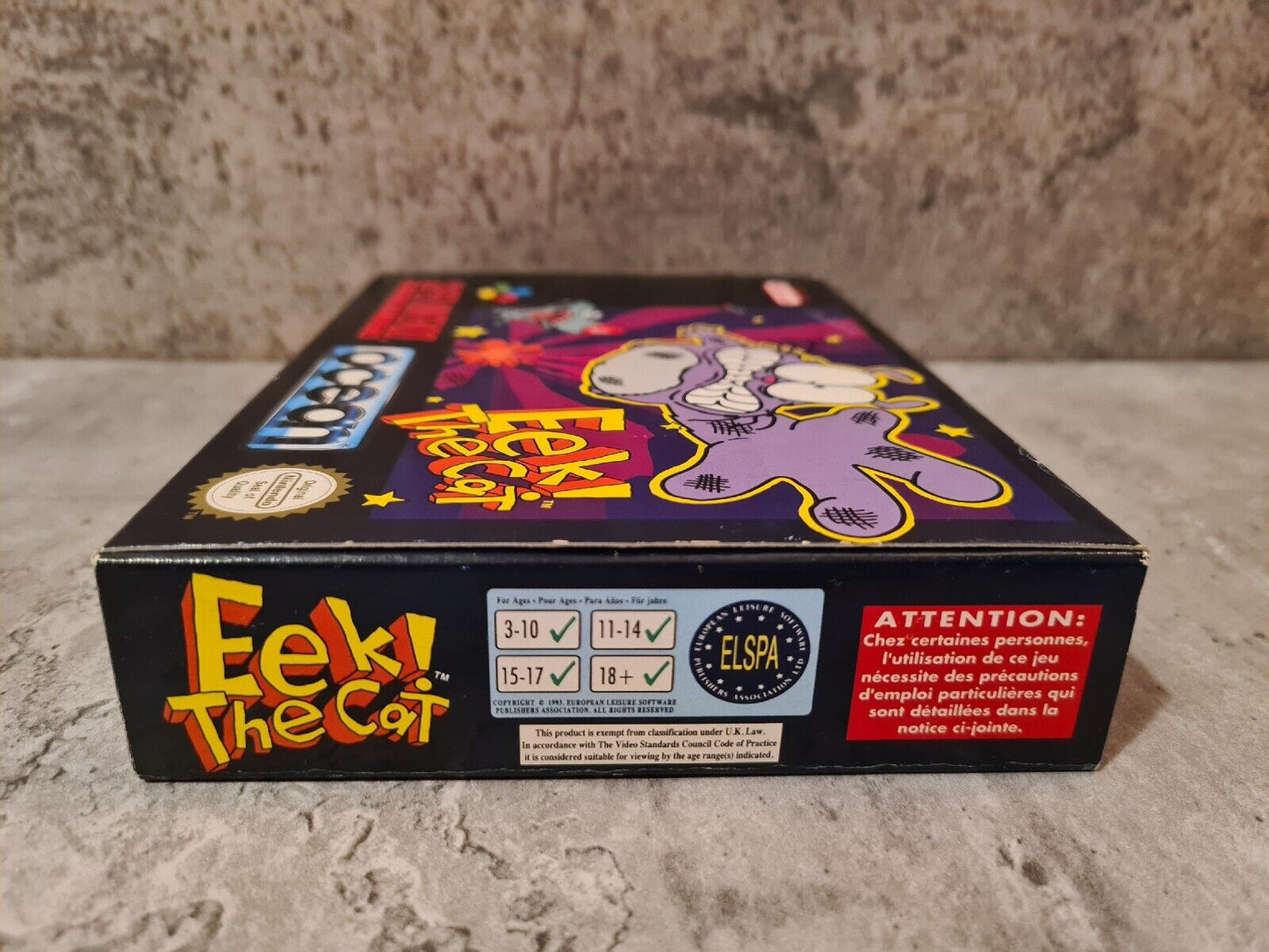 SNES Super Nintendo Eek The Cat mit OVP und Anleitung UKV - T-Retro-Games