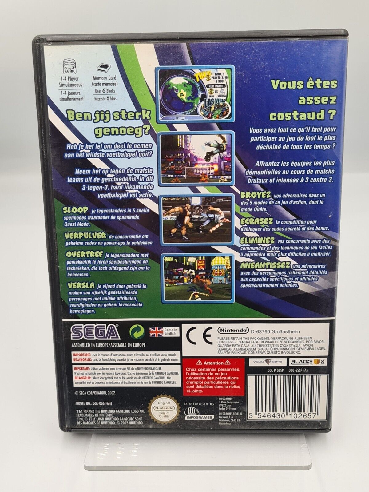 Nintendo GameCube Sega Soccer Slam mit OVP und Anleitung FAH - T-Retro-Games