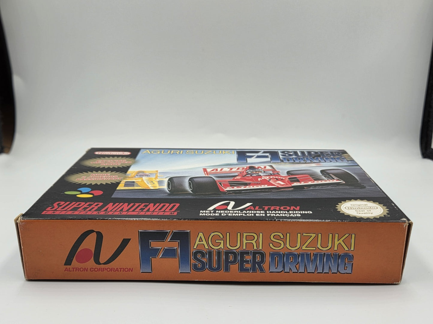 SNES Super Nintendo Aguri Suzuki F-1 Super Driving mit OVP und Anleitung FAH