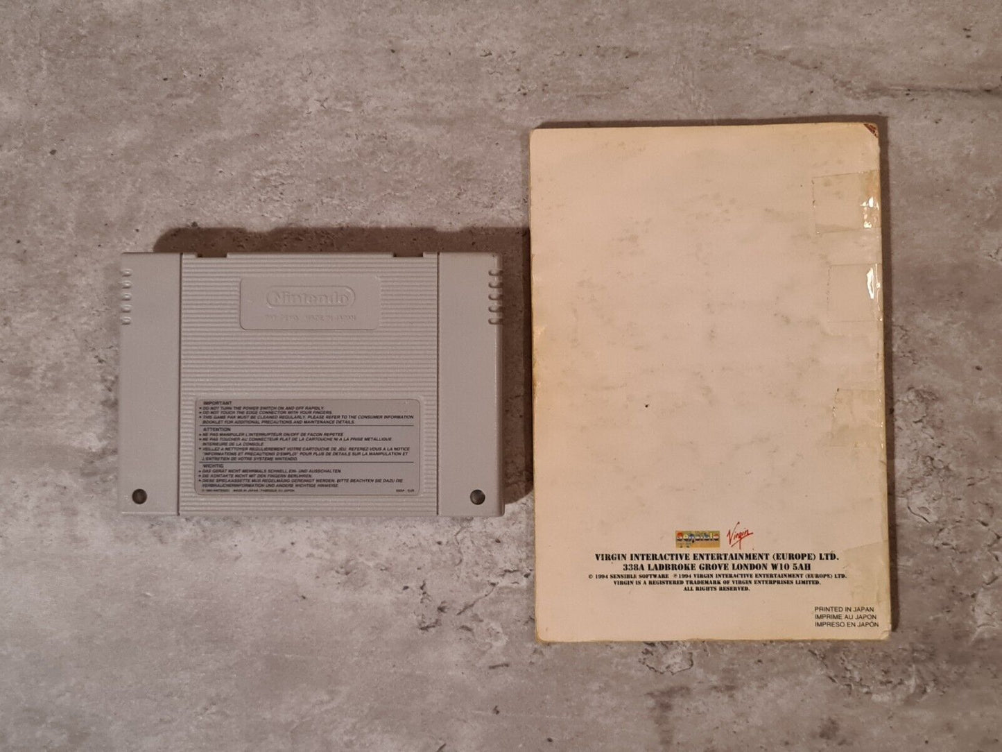 SNES Super Nintendo Cannon Fodder mit OVP und Anleitung EUR - T-Retro-Games