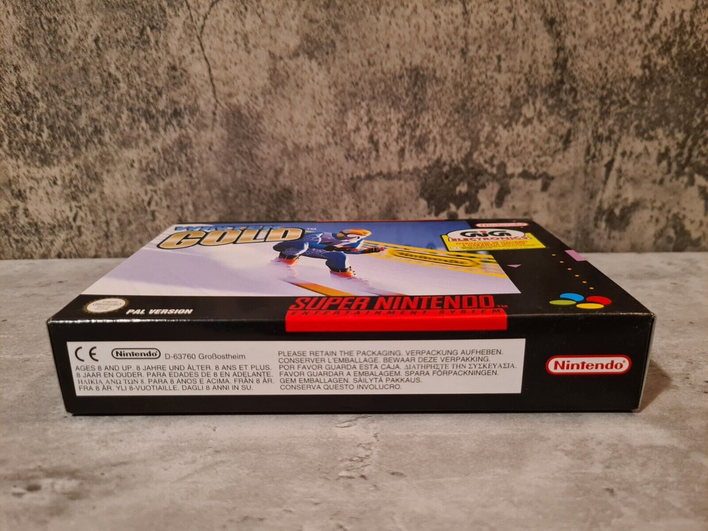 SNES Super Nintendo Winter Gold New Old Stock Neu unbenutzt - T-Retro-Games