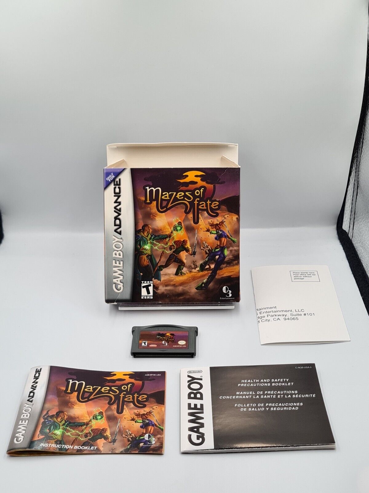 Nintendo Game Boy Advance Mazes of Fate mit OVP und Anleitung USA - T-Retro-Games