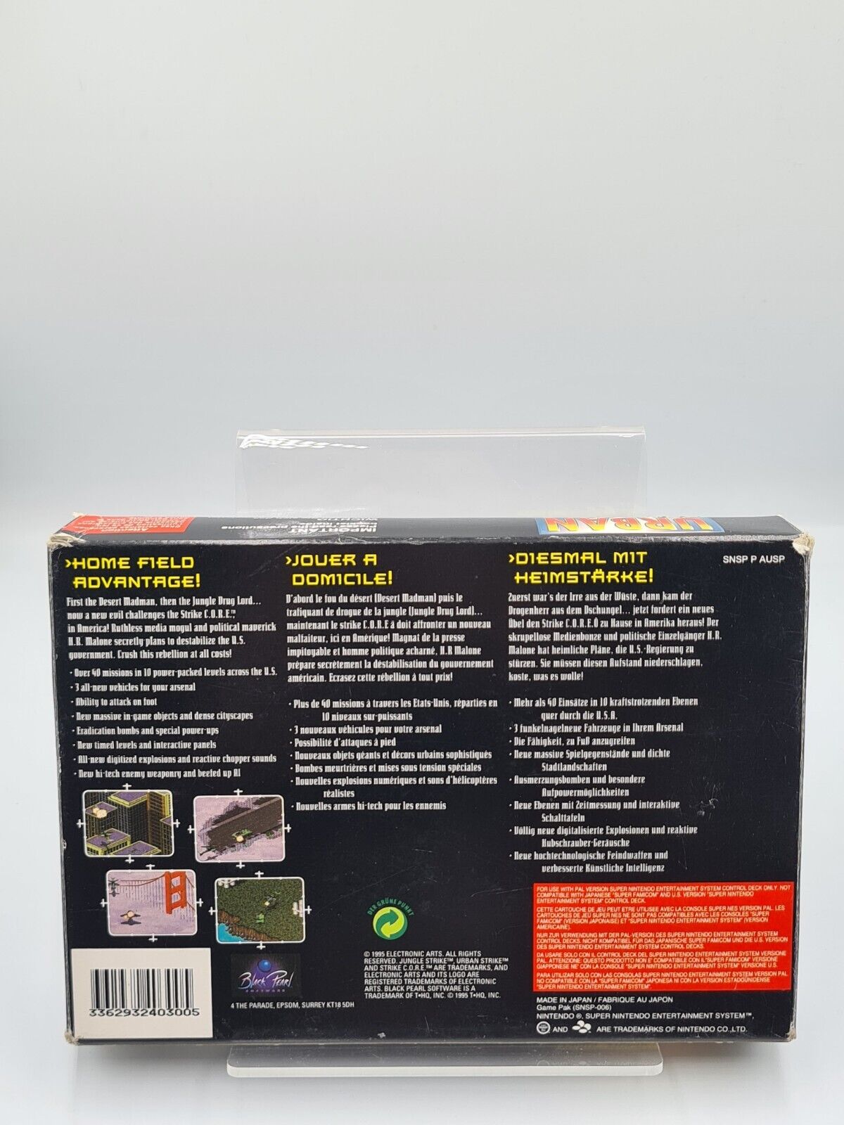 Super Nintendo Urban Strike The Sequel to Jungle Strike + OVP + Anleitung EUR