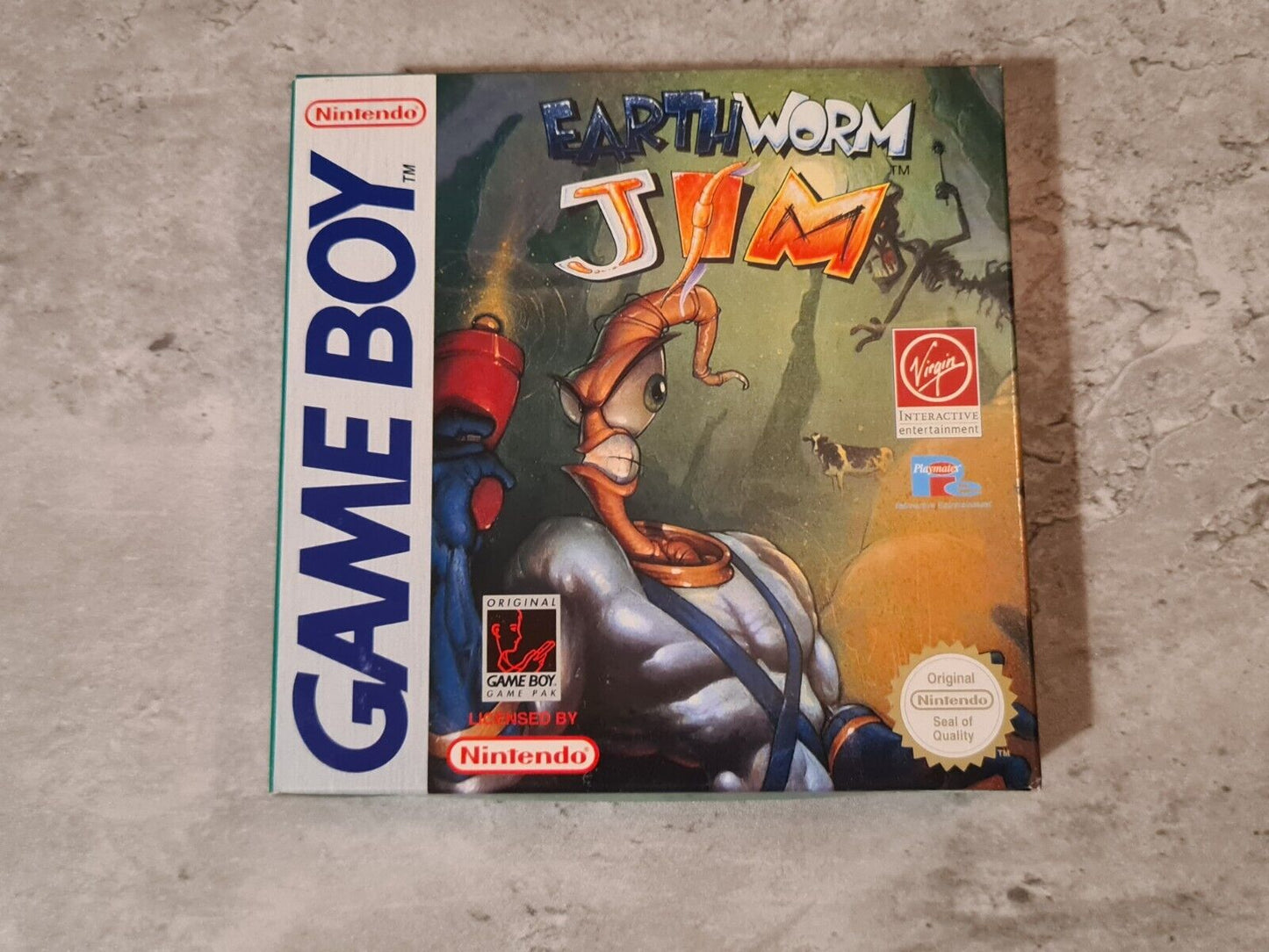 Nintendo Game Boy Classic Spiel Earthworm Jim EUR New Old Stock Unbenutzt - T-Retro-Games
