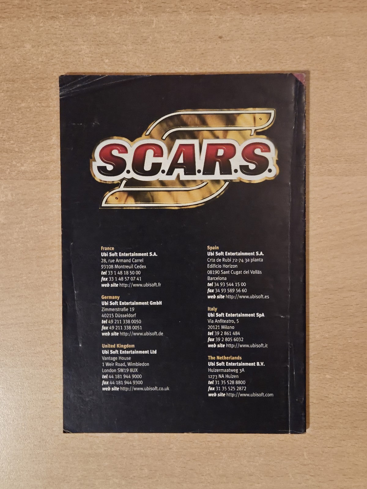 N64 Nintendo 64 S.C.A.R.S. Instruction Booklet EUR