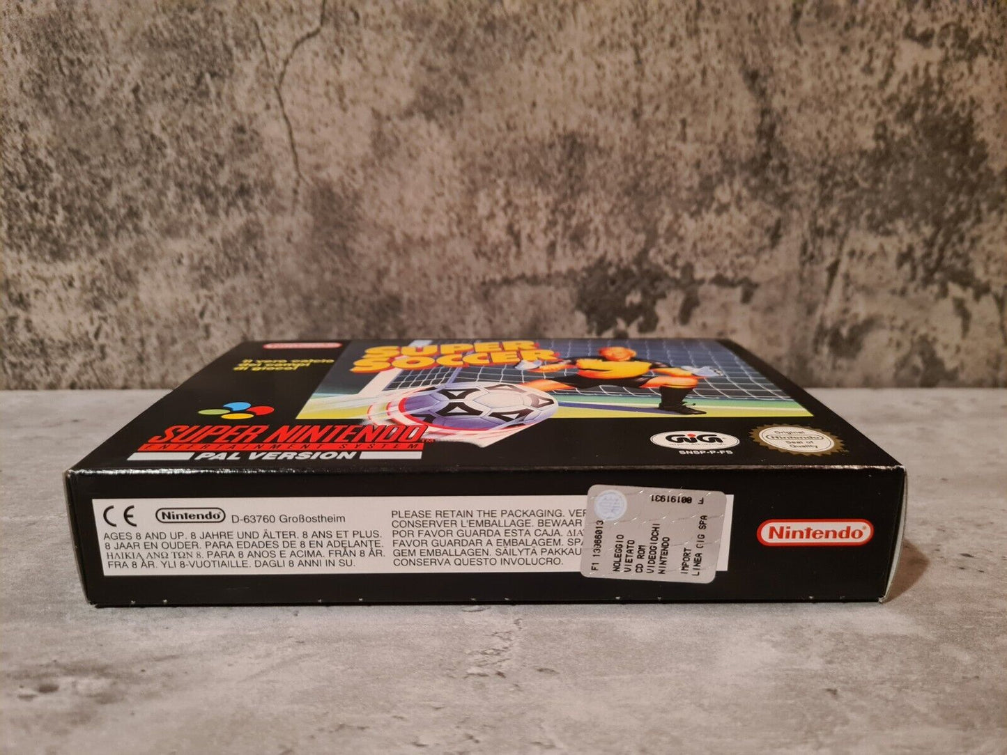 SNES Super Nintendo Super Soccer New Old Stock Neu unbenutzt ITA - T-Retro-Games