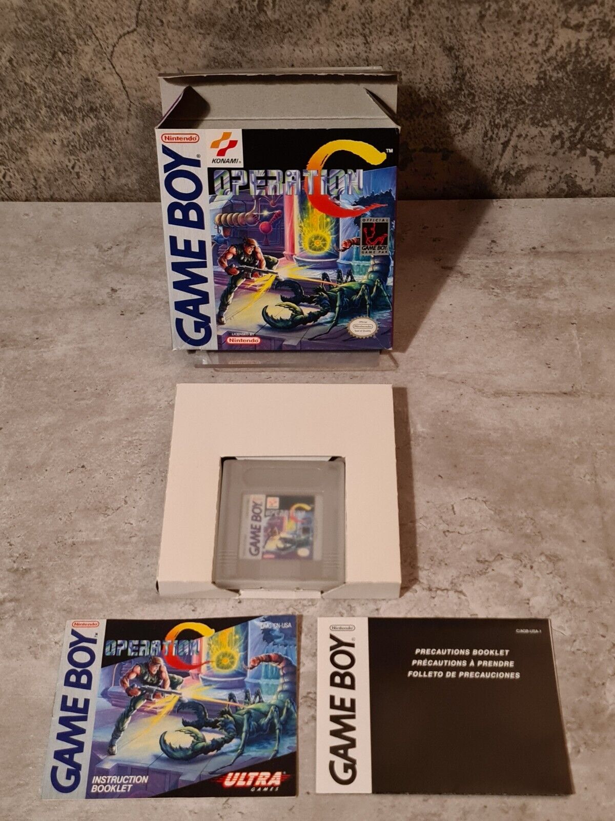 Nintendo Game Boy Classic Operation C mit OVP und Anleitung USA - T-Retro-Games