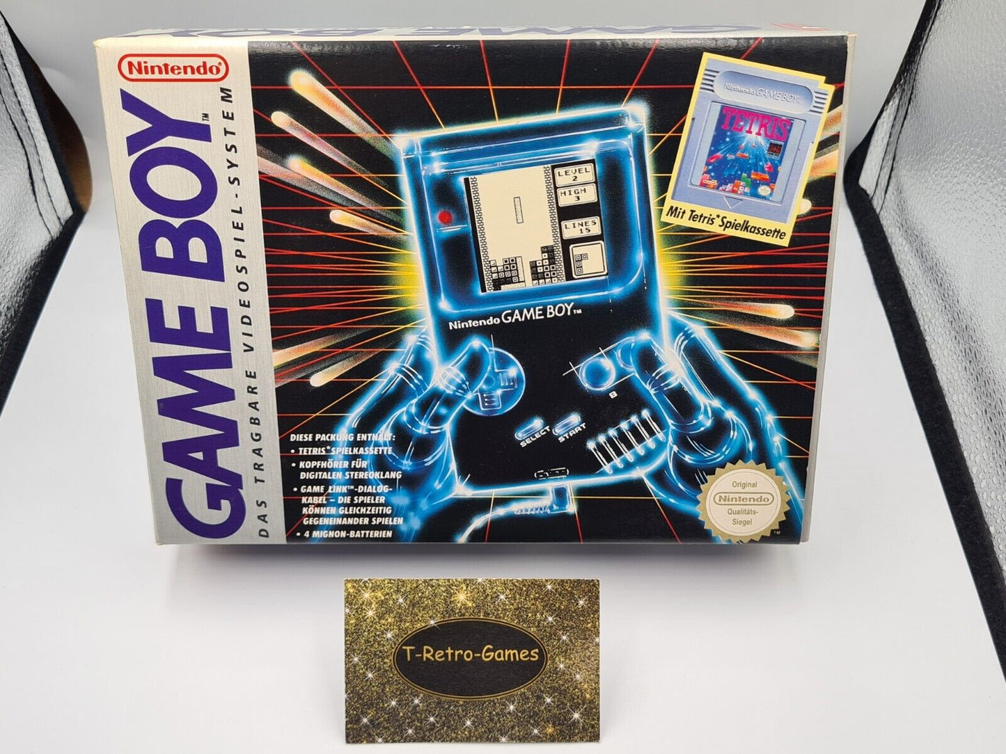 Nintendo Game Boy Classic Konsole Console Tetris OVP NOE Deutsch - T-Retro-Games