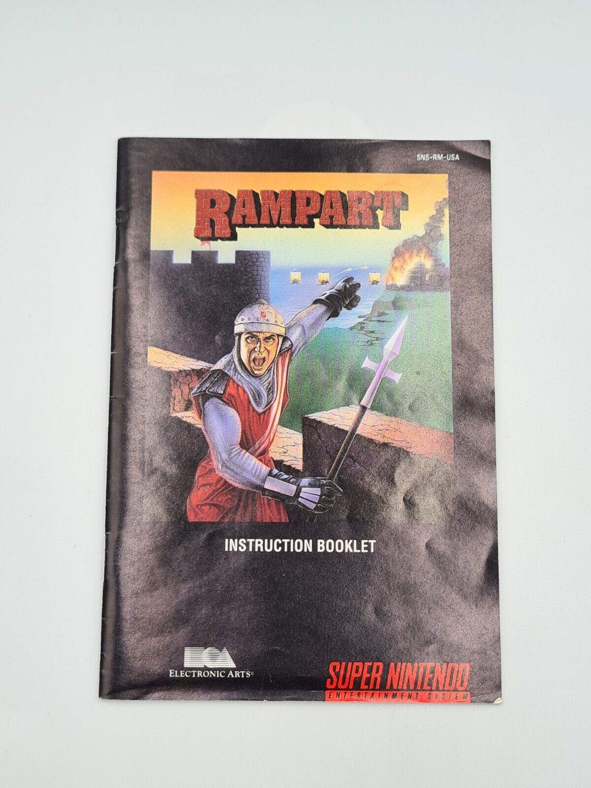 SNES Super Nintendo Rampart mit OVP und Anleitung NTSC-USA - T-Retro-Games