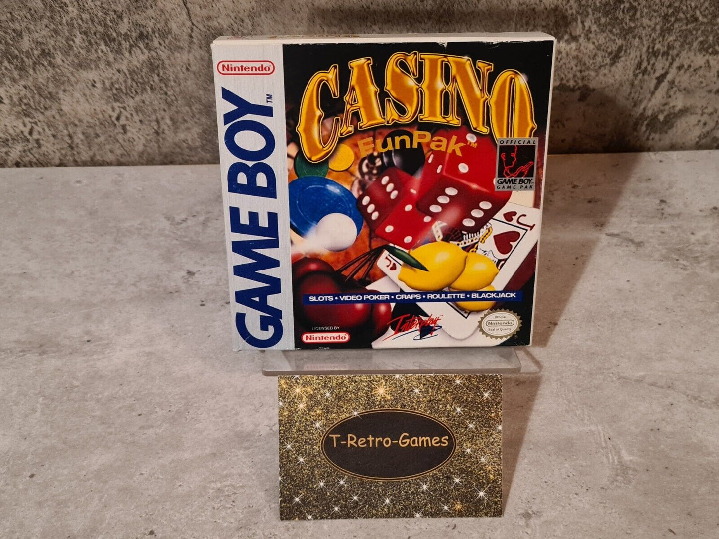 Nintendo Game Boy Classic Casino Fun Pak mit OVP und Anleitung USA - T-Retro-Games