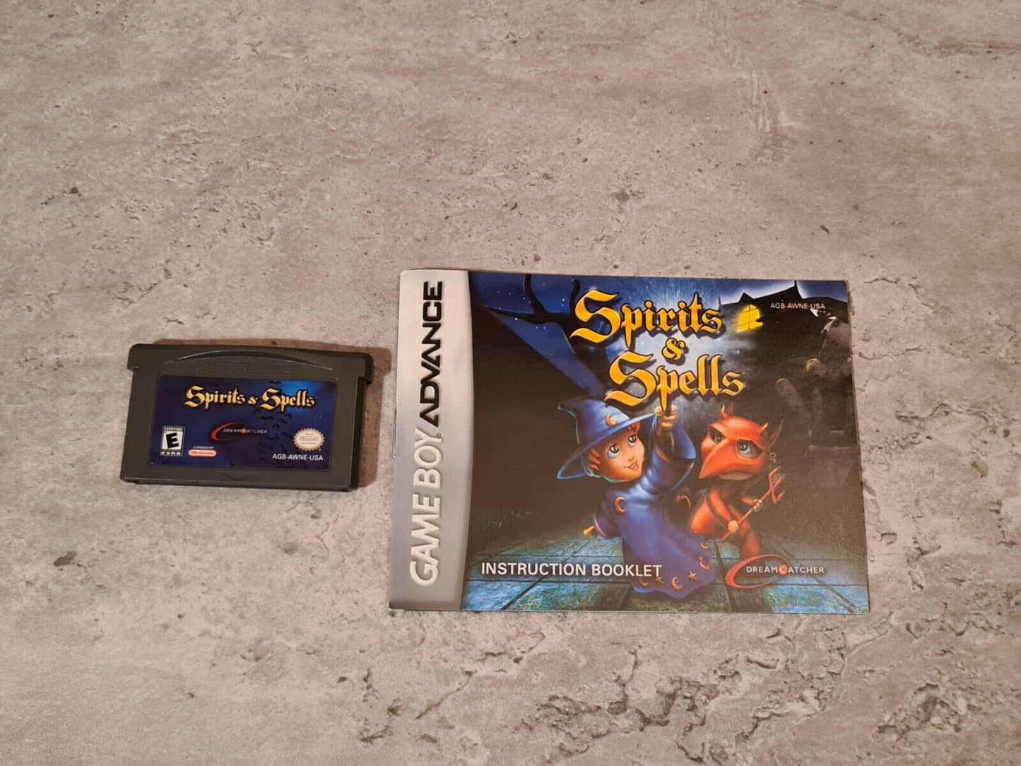 Nintendo Game Boy Advance Spirits & Spells mit OVP und Anleitung USA - T-Retro-Games