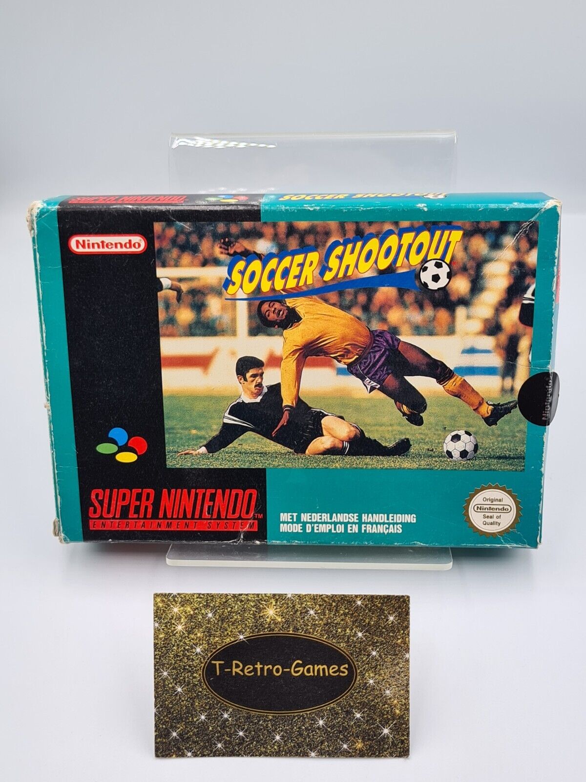 SNES Super Nintendo Soccer Shootout mit OVP und Anleitung FAH - T-Retro-Games