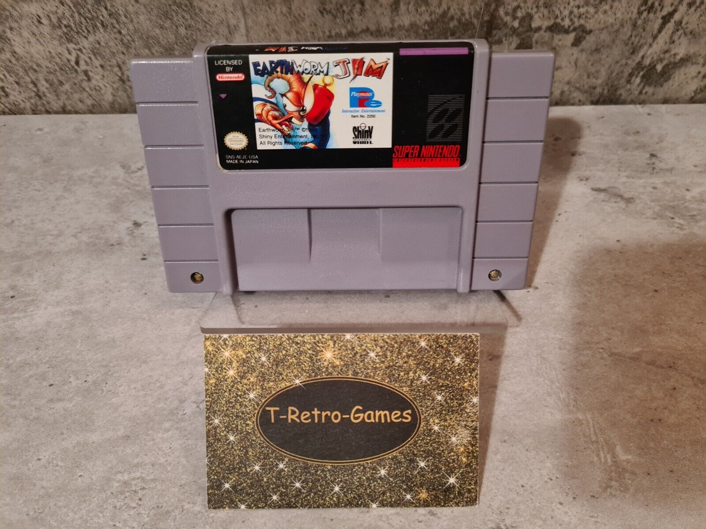 SNES Super Nintendo Earthworm Jim NTSC USA Modul - T-Retro-Games