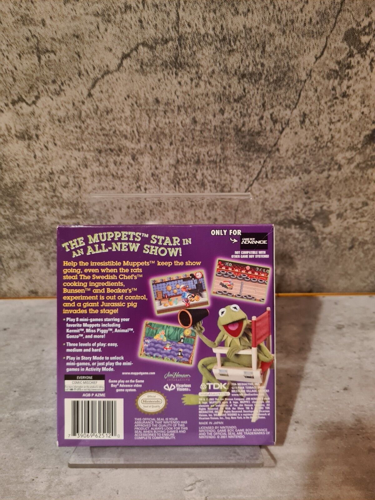 Nintendo Gameboy Advance The Muppets On with the Show! mit OVP und Anleitung USA - T-Retro-Games