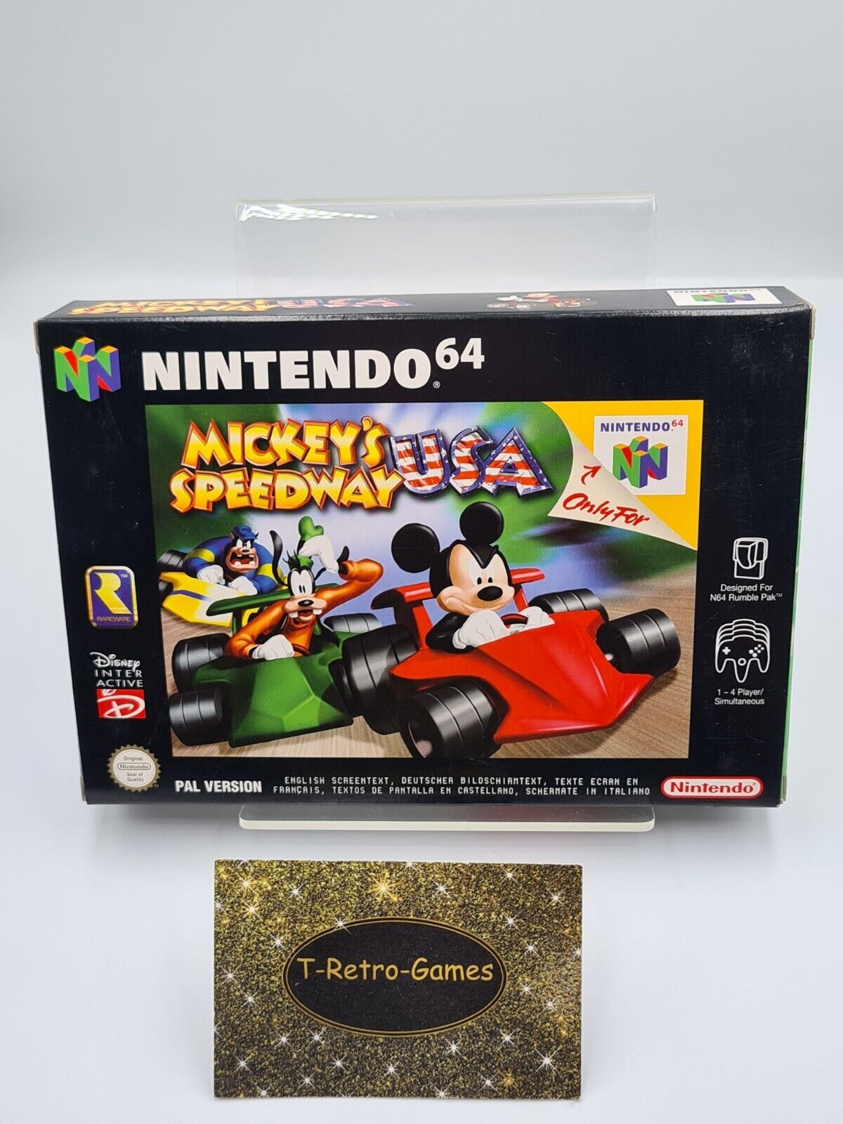 N64 Nintendo 64 Mickey's Speedway USA New Old Stock Neu unbenutzt EUR - T-Retro-Games