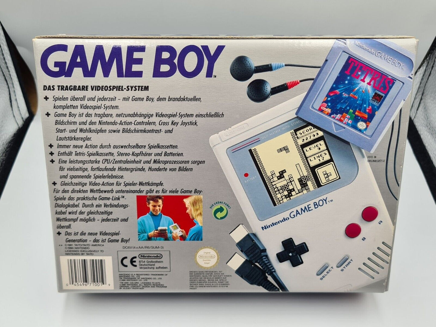 Nintendo Game Boy Classic Konsole Console Tetris OVP NOE Deutsch - T-Retro-Games