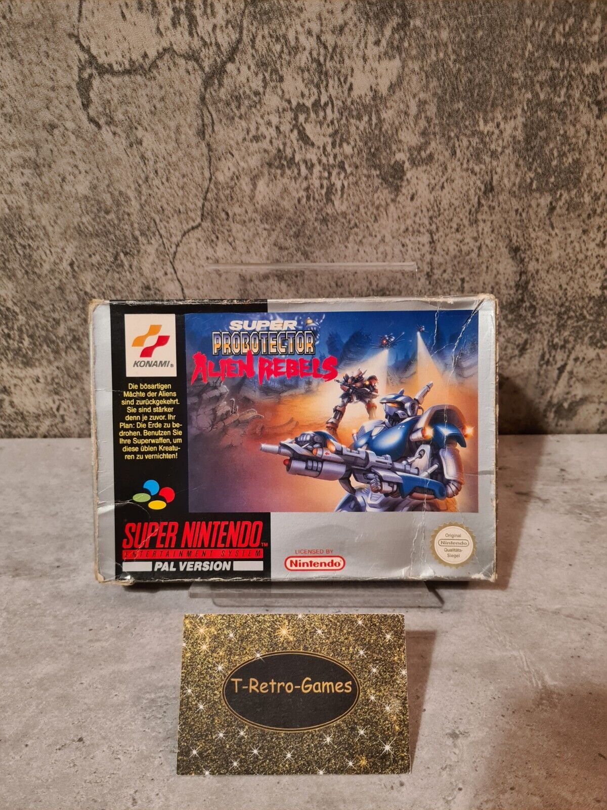 SNES Super Nintendo Super Probotector Alien Rebels mit OVP und Anleitung NOE - T-Retro-Games