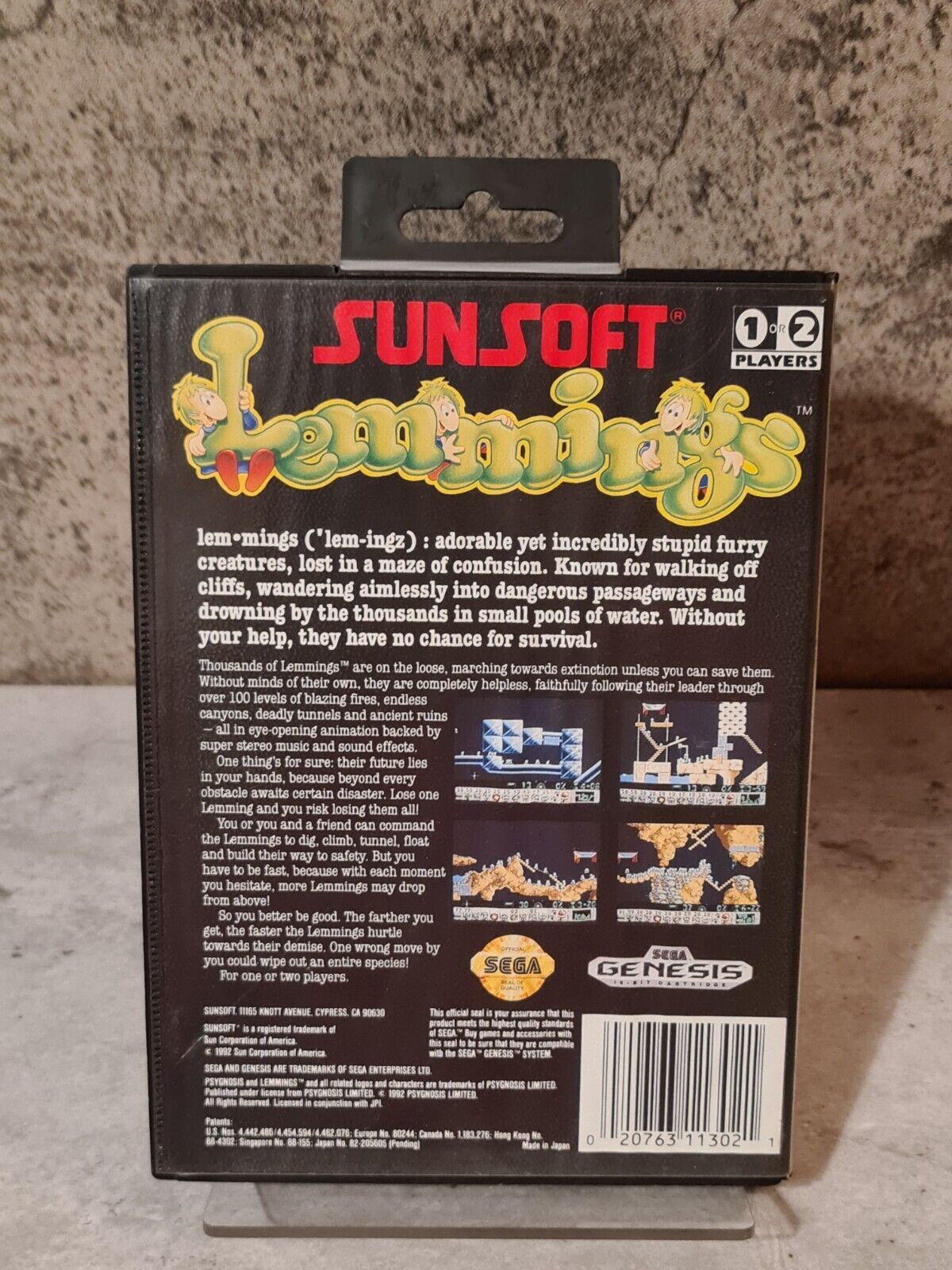 Sega Genesis Lemmings mit OVP und Anleitung USA - T-Retro-Games