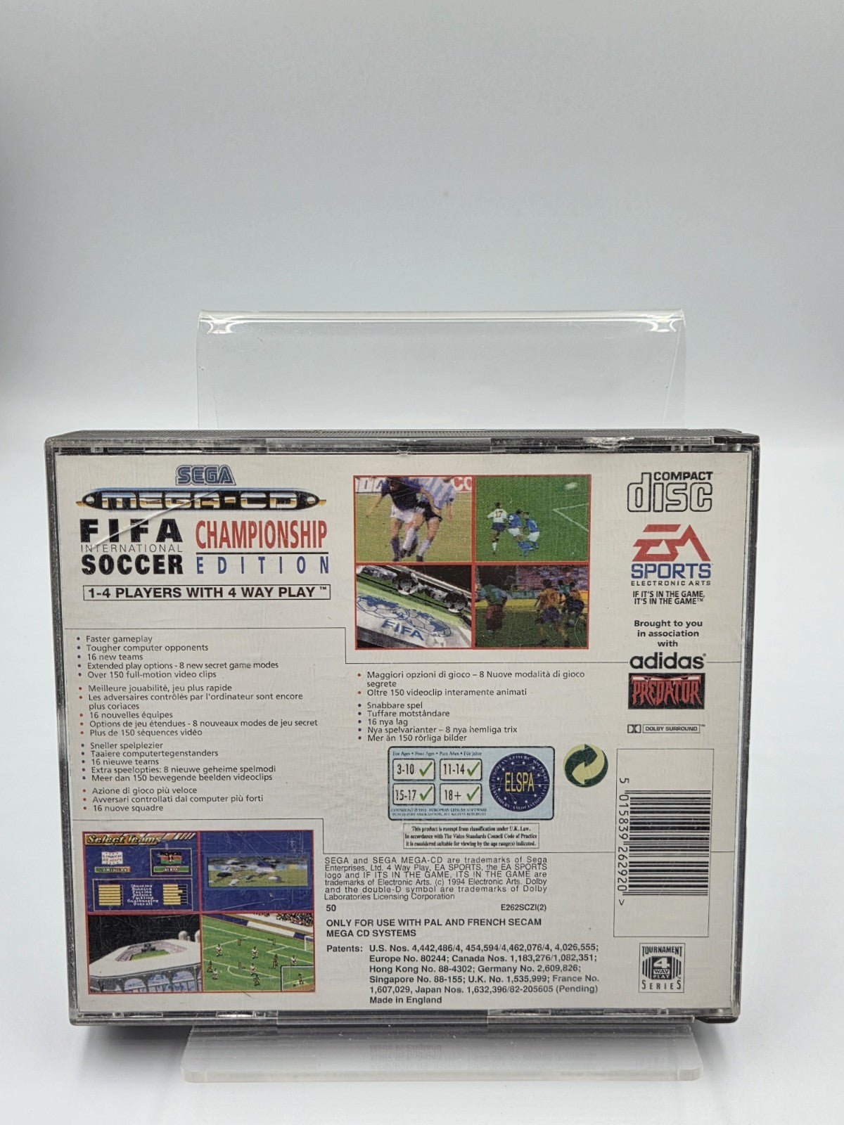 Sega Mega-CD Fifa International Soccer mit OVP und Anleitung Multi Language