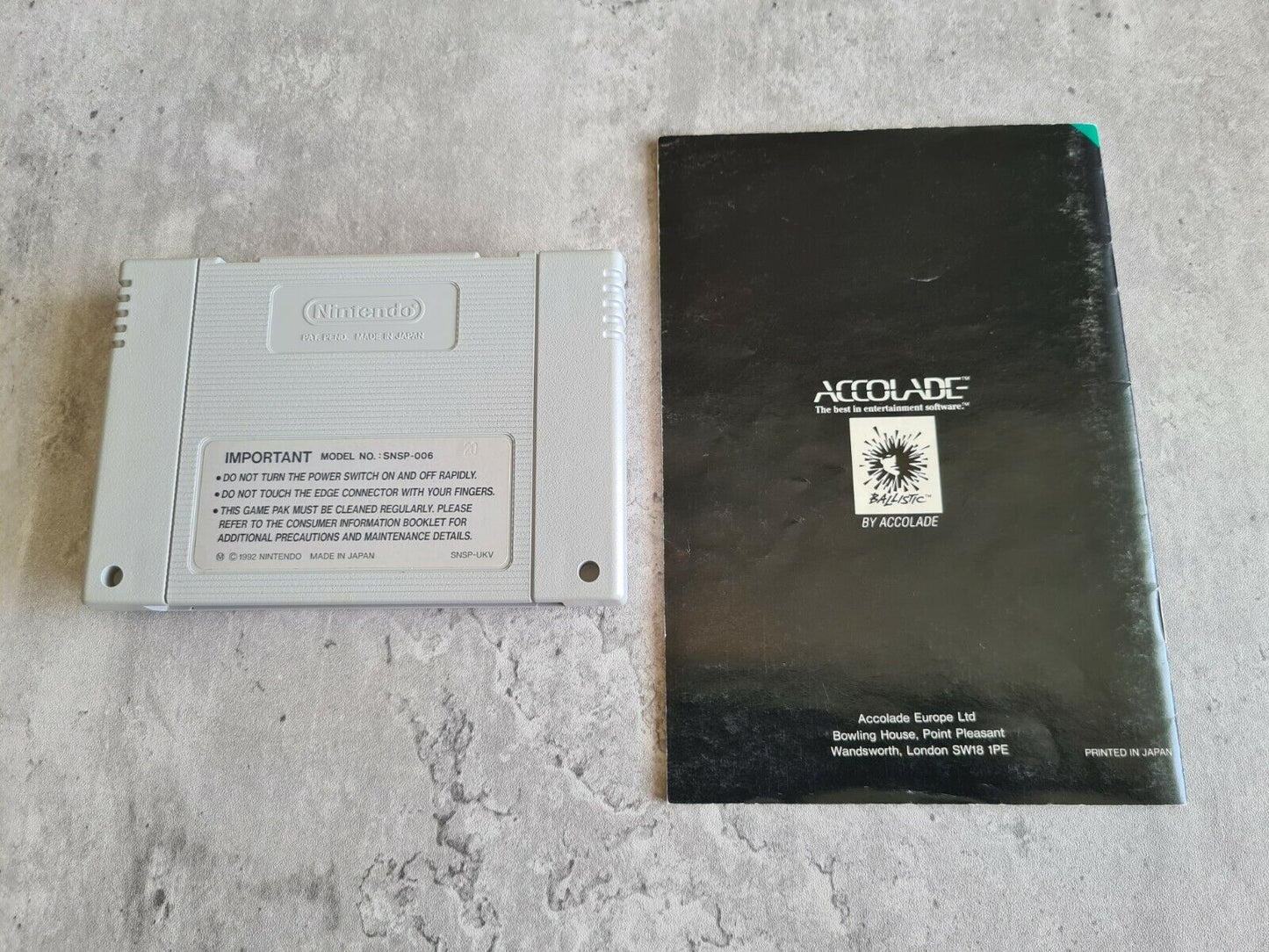 SNES Super Nintendo Warpspeed mit OVP und Anleitung UKV - T-Retro-Games