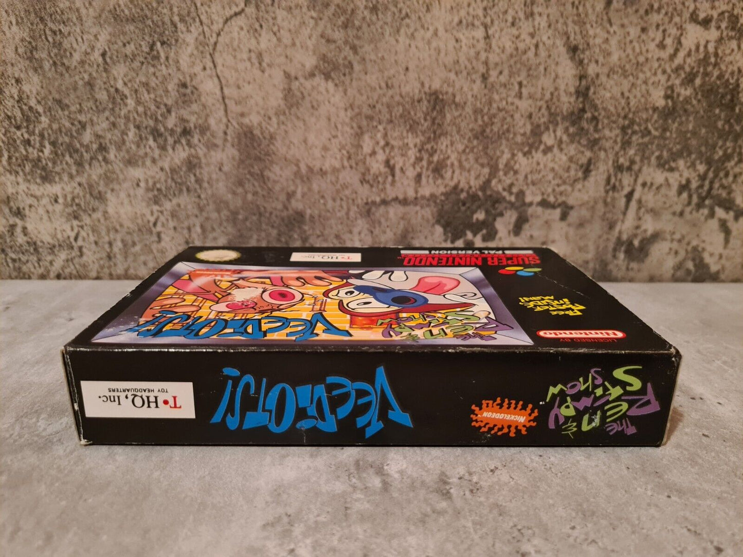 SNES Super Nintendo The Ren & Stimpy Show Veediots! mit OVP und Anleitung UKV - T-Retro-Games