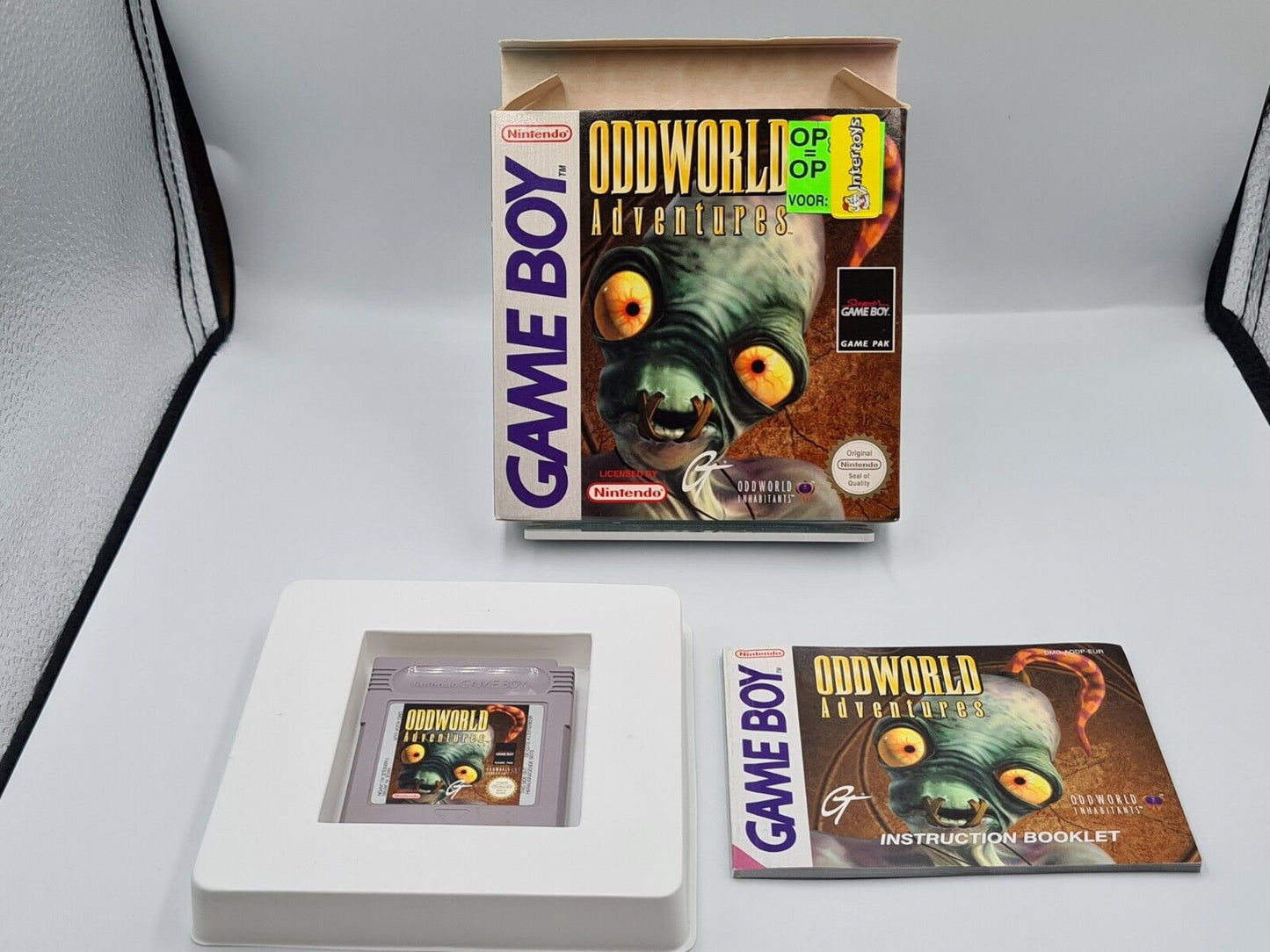 Nintendo Gameboy Classic Oddworld Adventures mit OVP und Anleitung EUR - T-Retro-Games