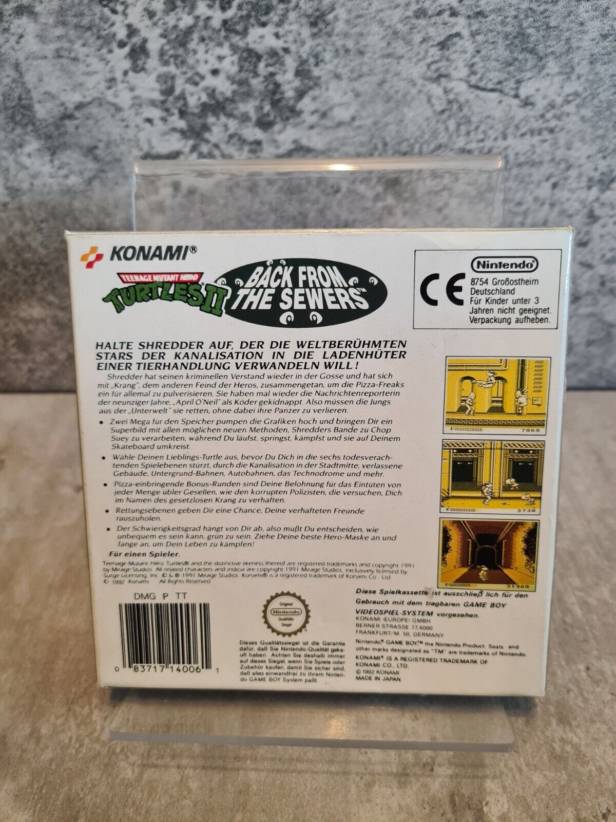 Game Boy Classic Turtles II 2 Back from The Sewers mit OVP und Anleitung NOE