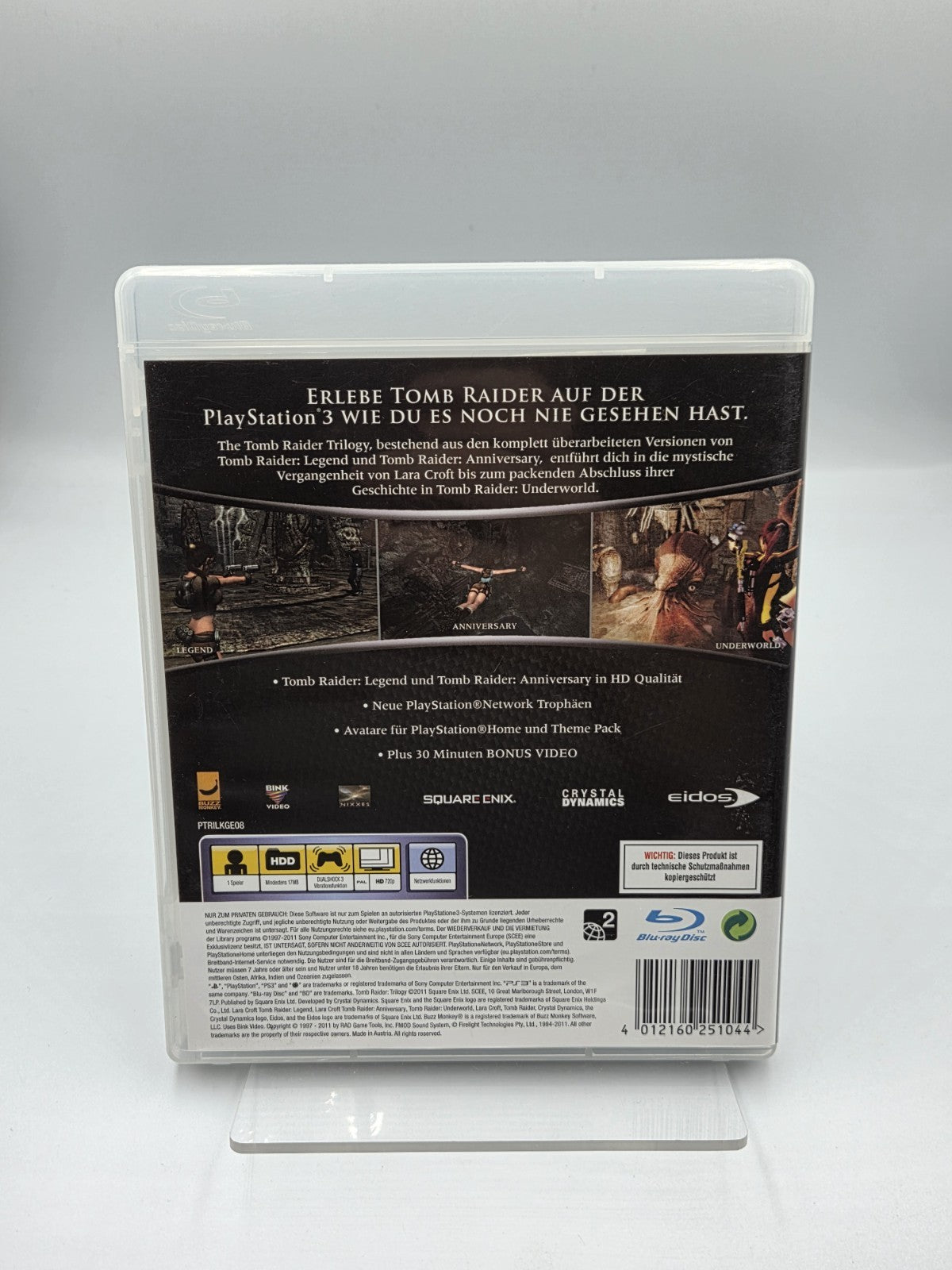 PS3 Playstation 3 Spiel The Tomb Raider Trilogy mit OVP + Anleitung Deutsch