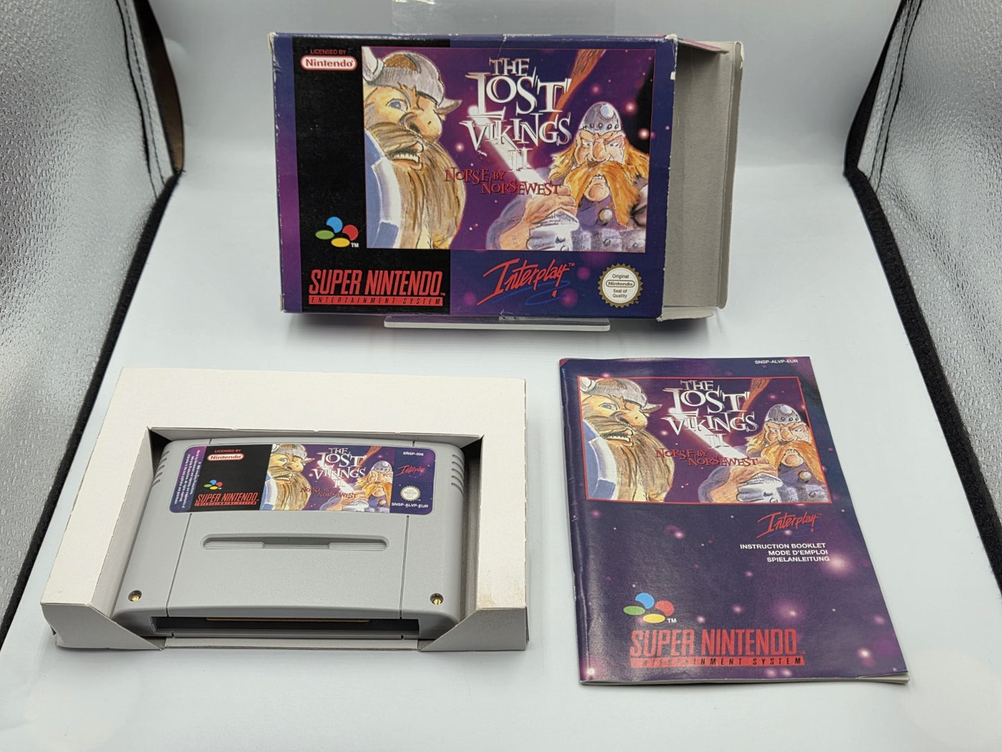 SNES Super Nintendo The Lost Vikings II mit OVP und Anleitung EUR