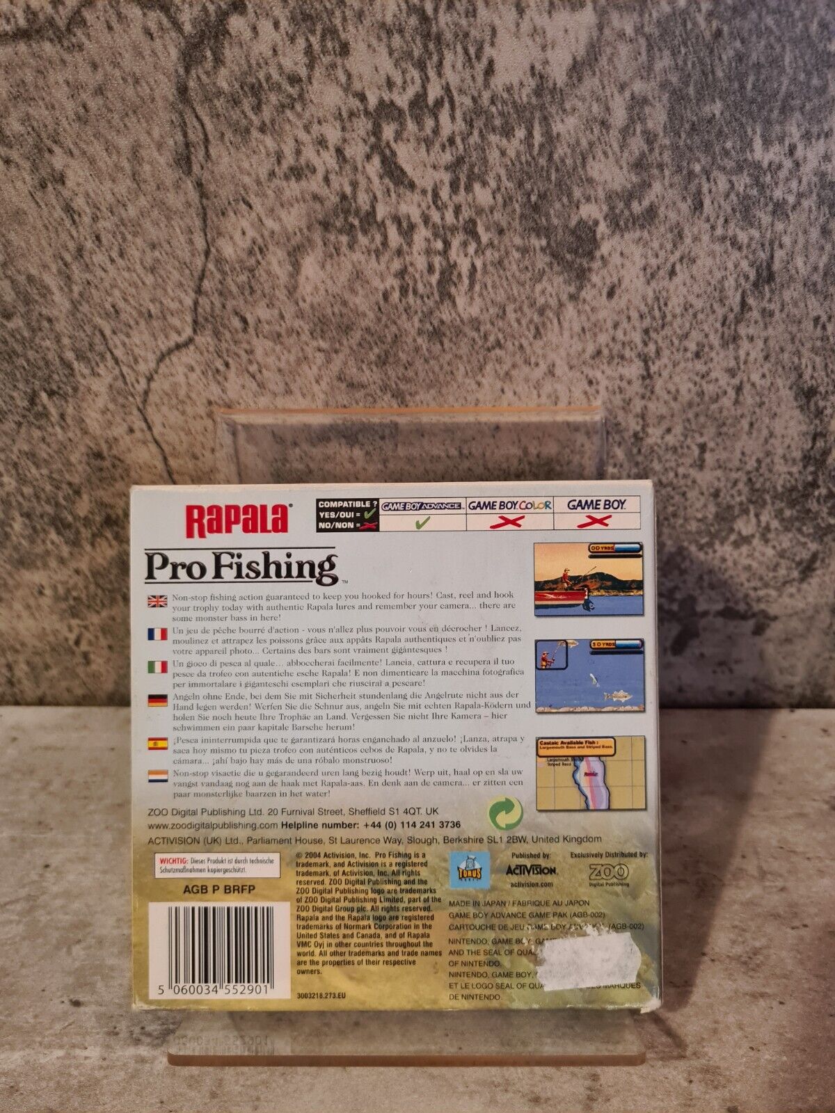 Nintendo Gameboy Advance Rapala Pro Fishing mit OVP und Anleitung EUR - T-Retro-Games