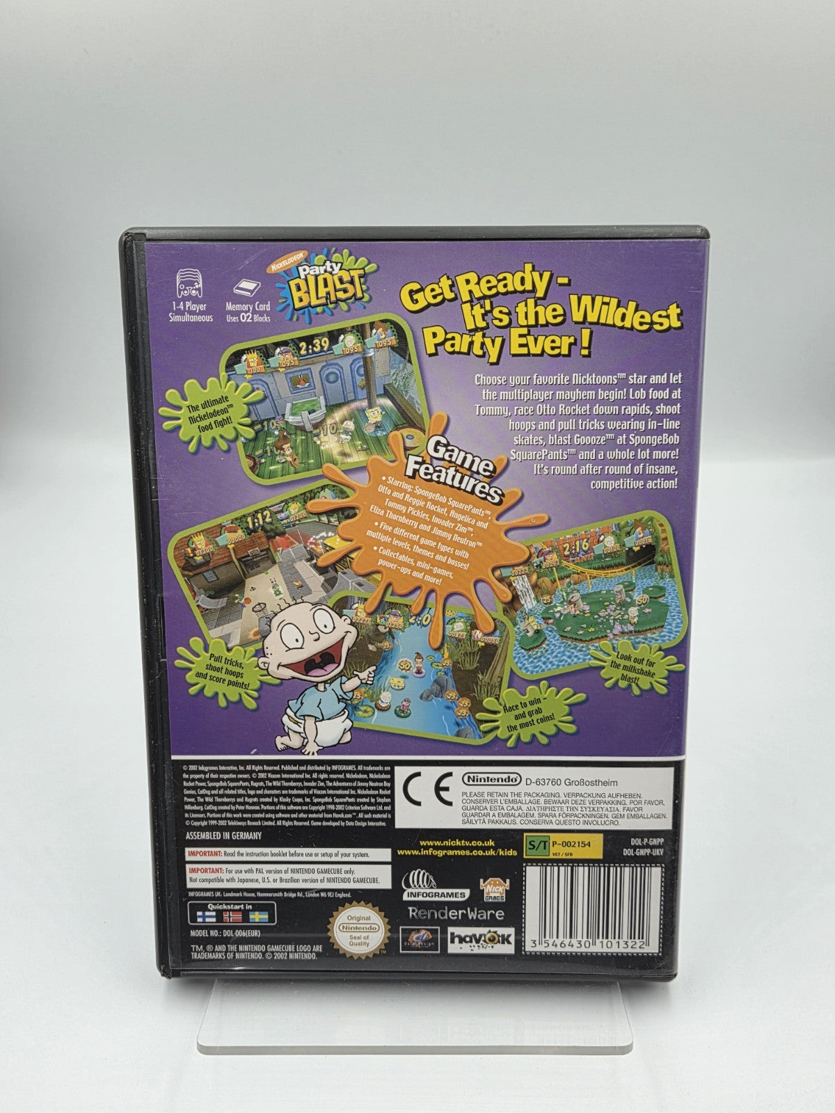 Nintendo GameCube Nickelodeon Party Blast mit OVP und Anleitung UKV