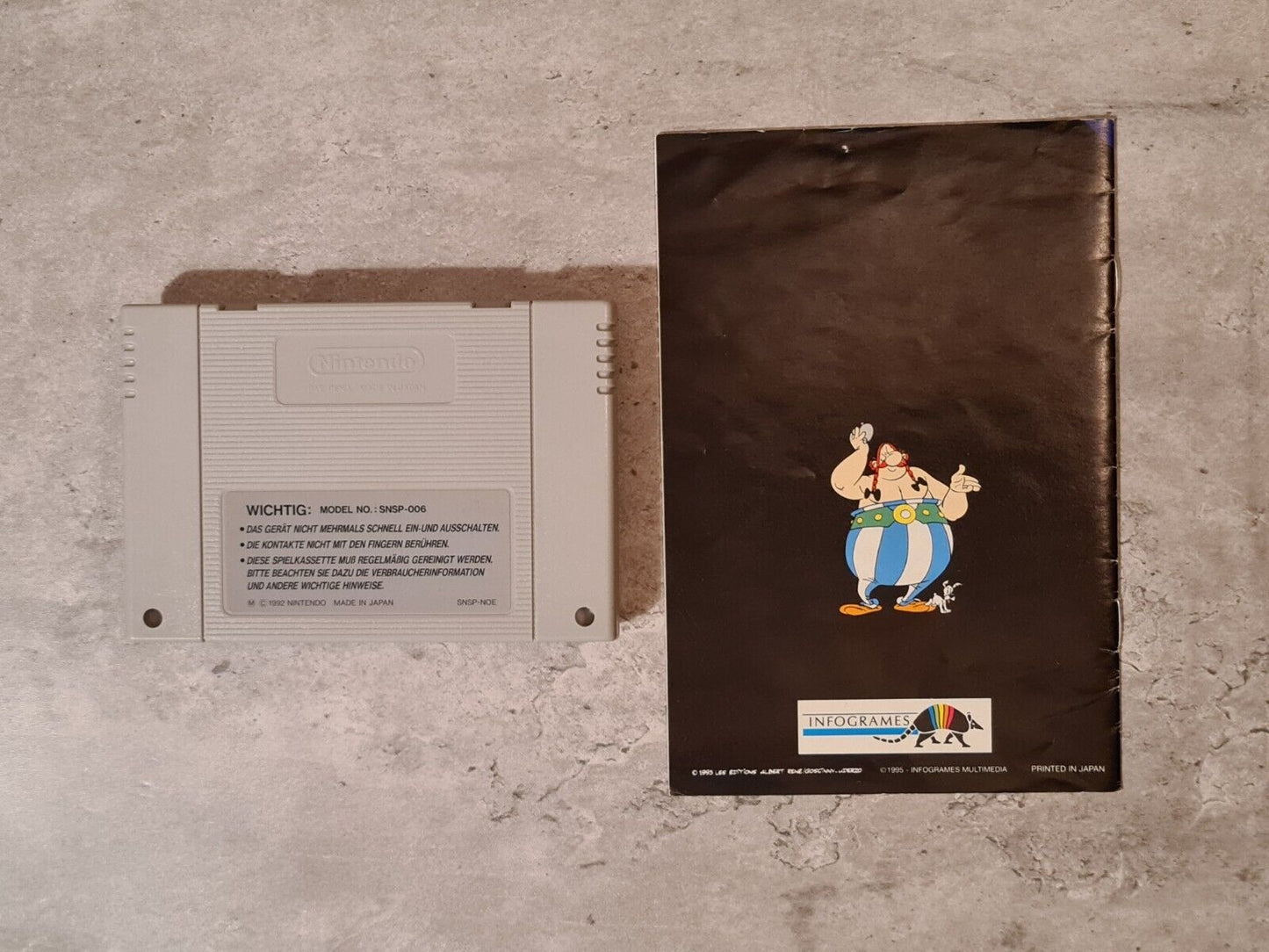 SNES Super Nintendo Asterix & Obelix mit OVP und Anleitung NOE - T-Retro-Games