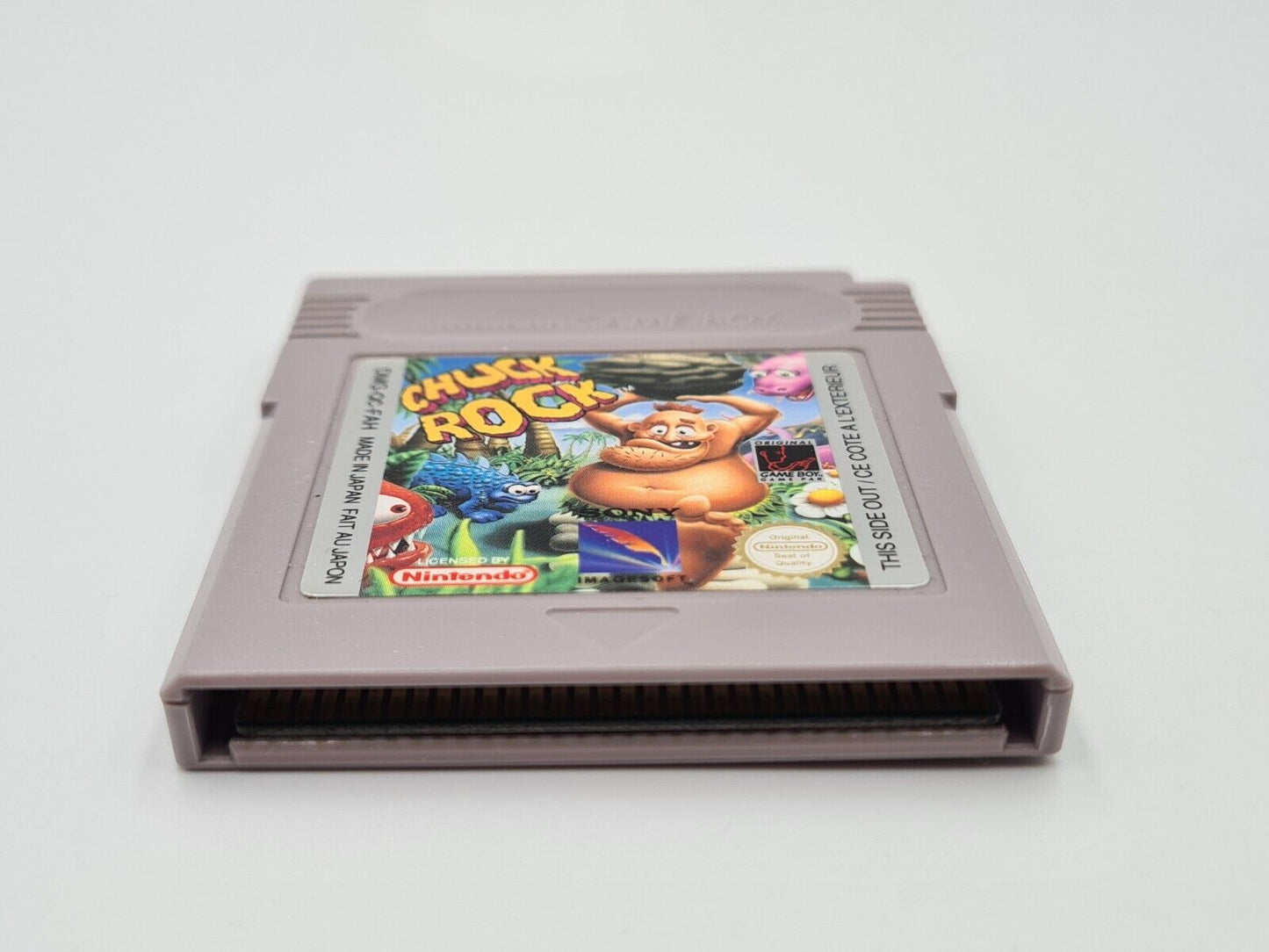 Nintendo Gameboy Classic Spiel Chuck Rock Modul FAH - T-Retro-Games