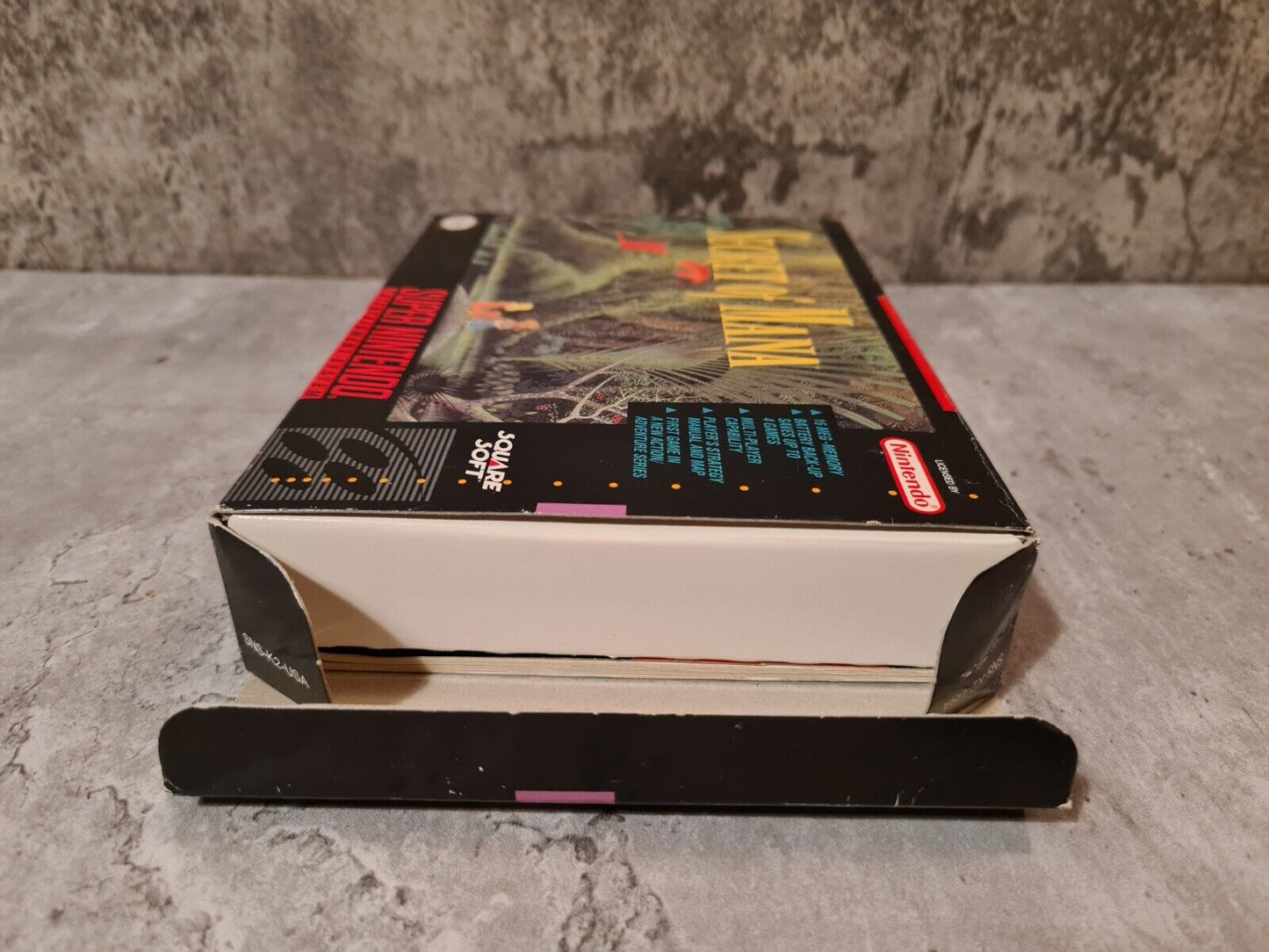 SNES Super Nintendo Secret of Mana mit OVP und Anleitung + Poster NTSC USA - T-Retro-Games
