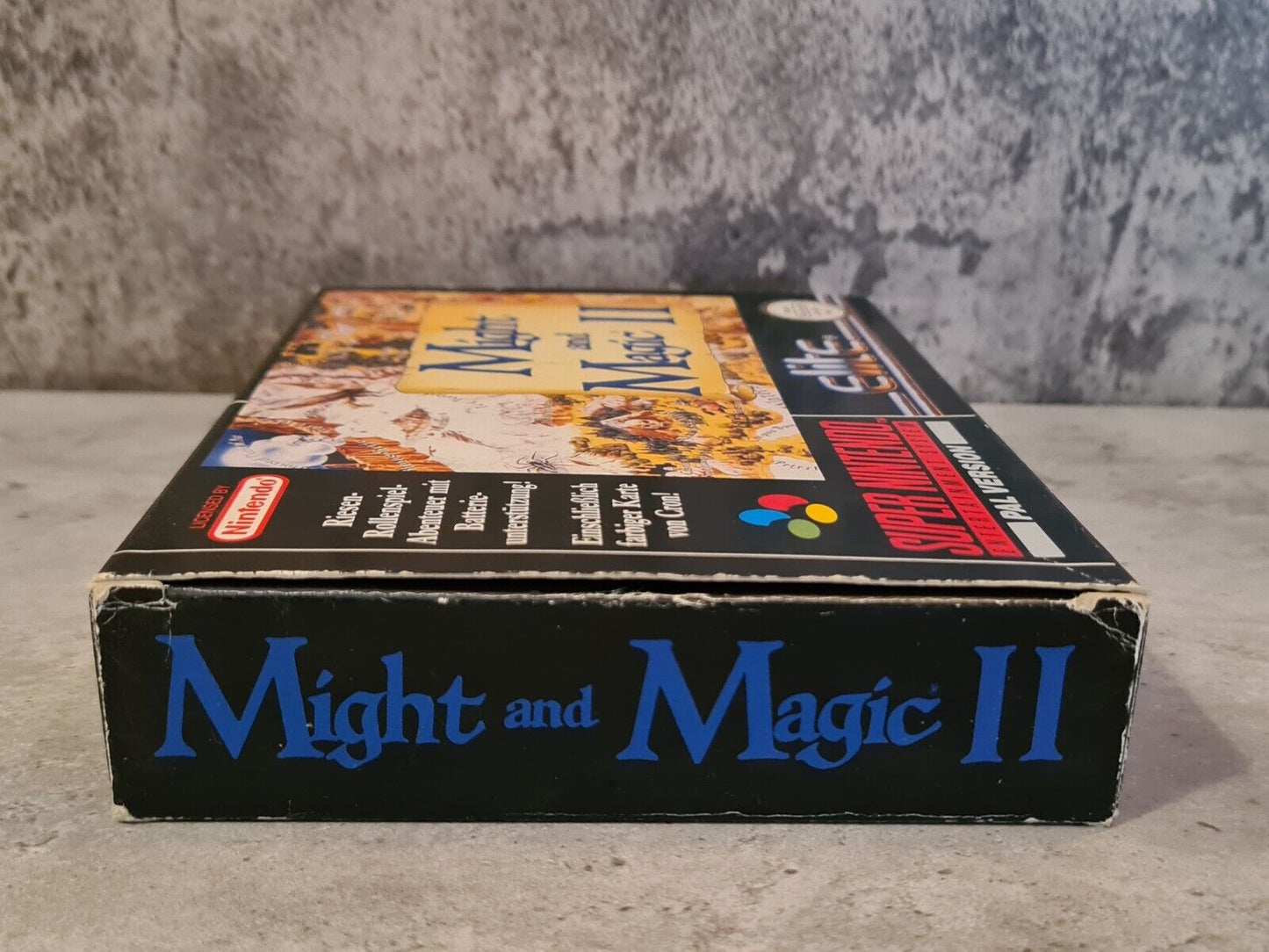 SNES Super Nintendo Might and Magic II mit OVP und Anleitung NOE/SFRG - T-Retro-Games