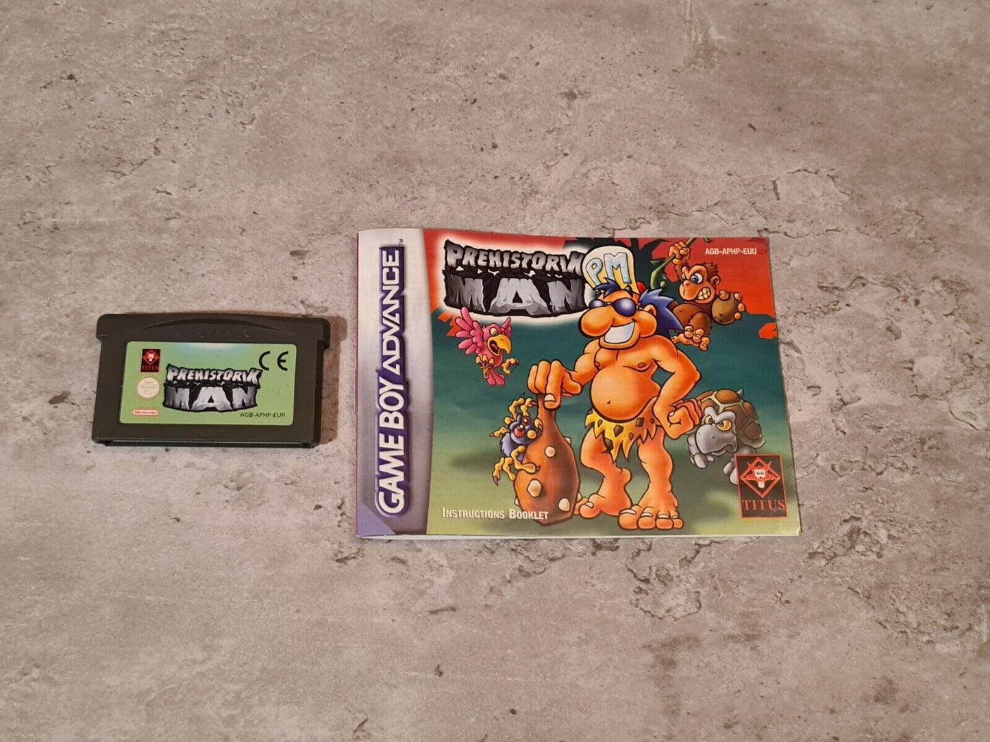 Nintendo Game Boy Advance Prehistorik Man mit OVP und Anleitung EUR - T-Retro-Games