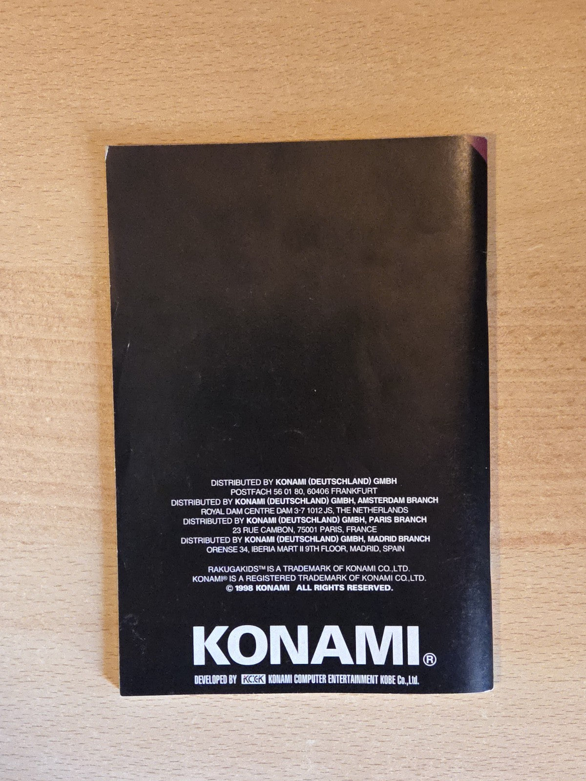 N64 Nintendo 64 Rakugakids Spielanleitung EUR