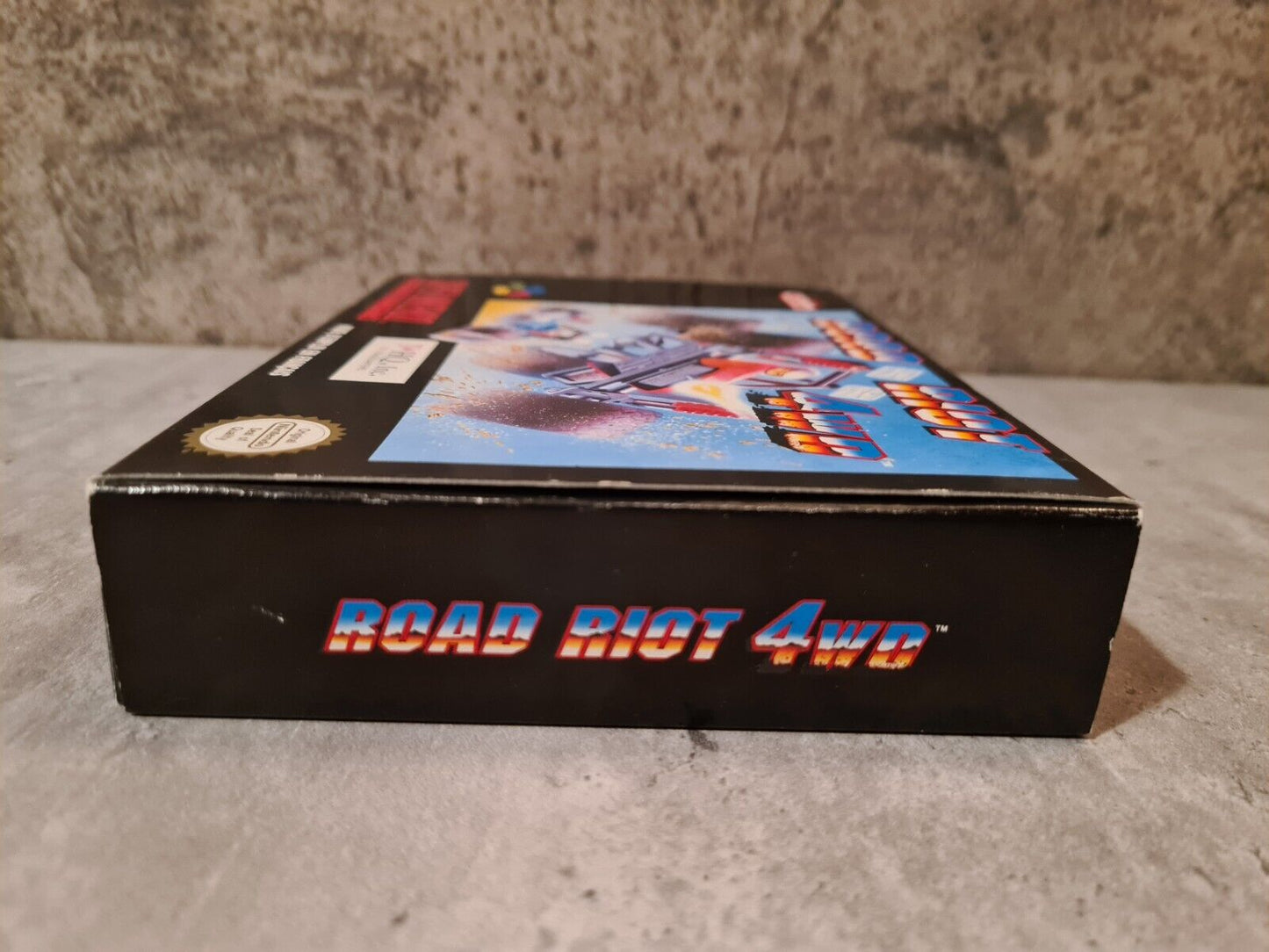 SNES Super Nintendo Road Riot 4wd mit OVP und Anleitung FAH - T-Retro-Games