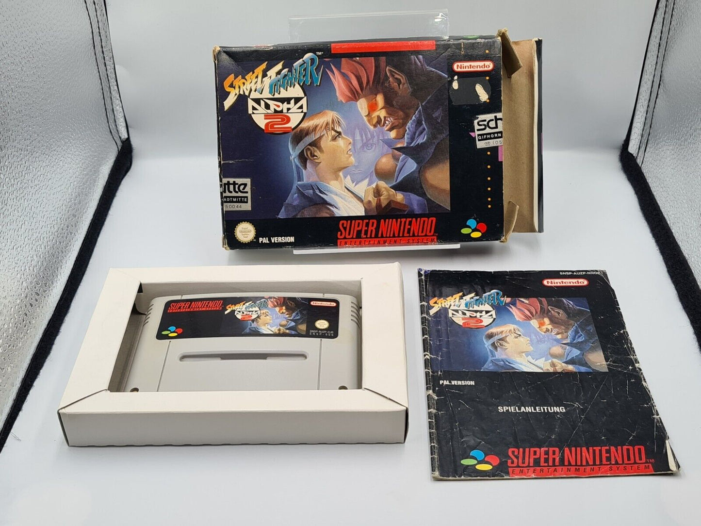 SNES Super Nintendo Street Fighter Alpha 2 mit OVP und Anleitung NOE - T-Retro-Games