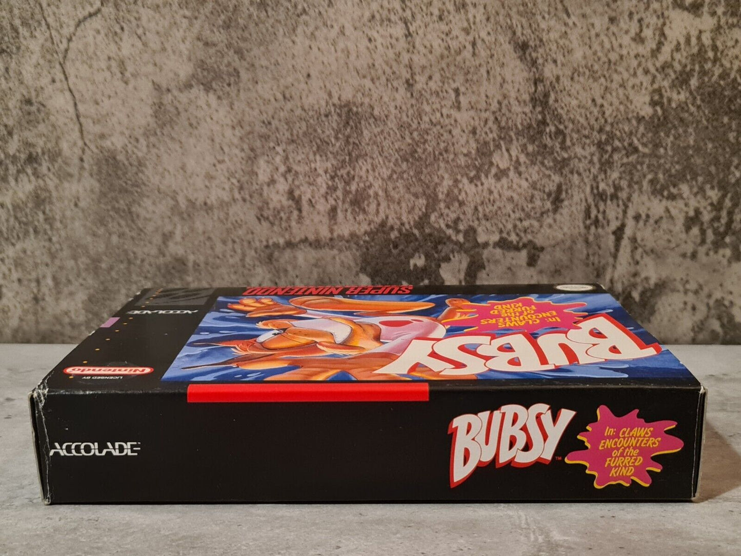 SNES Super Nintendo Bubsy mit OVP und Anleitung NTSC-USA - T-Retro-Games
