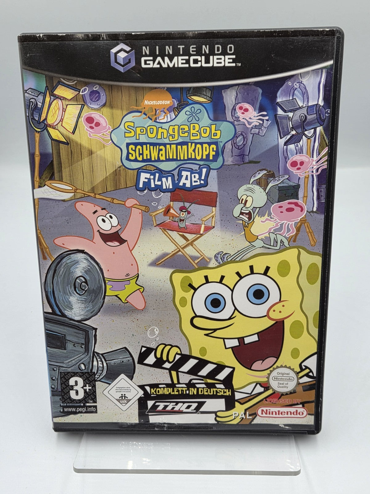 Nintendo GameCube Spongebob Schwammkopf Film Ab! mit OVP NOE - T-Retro-Games