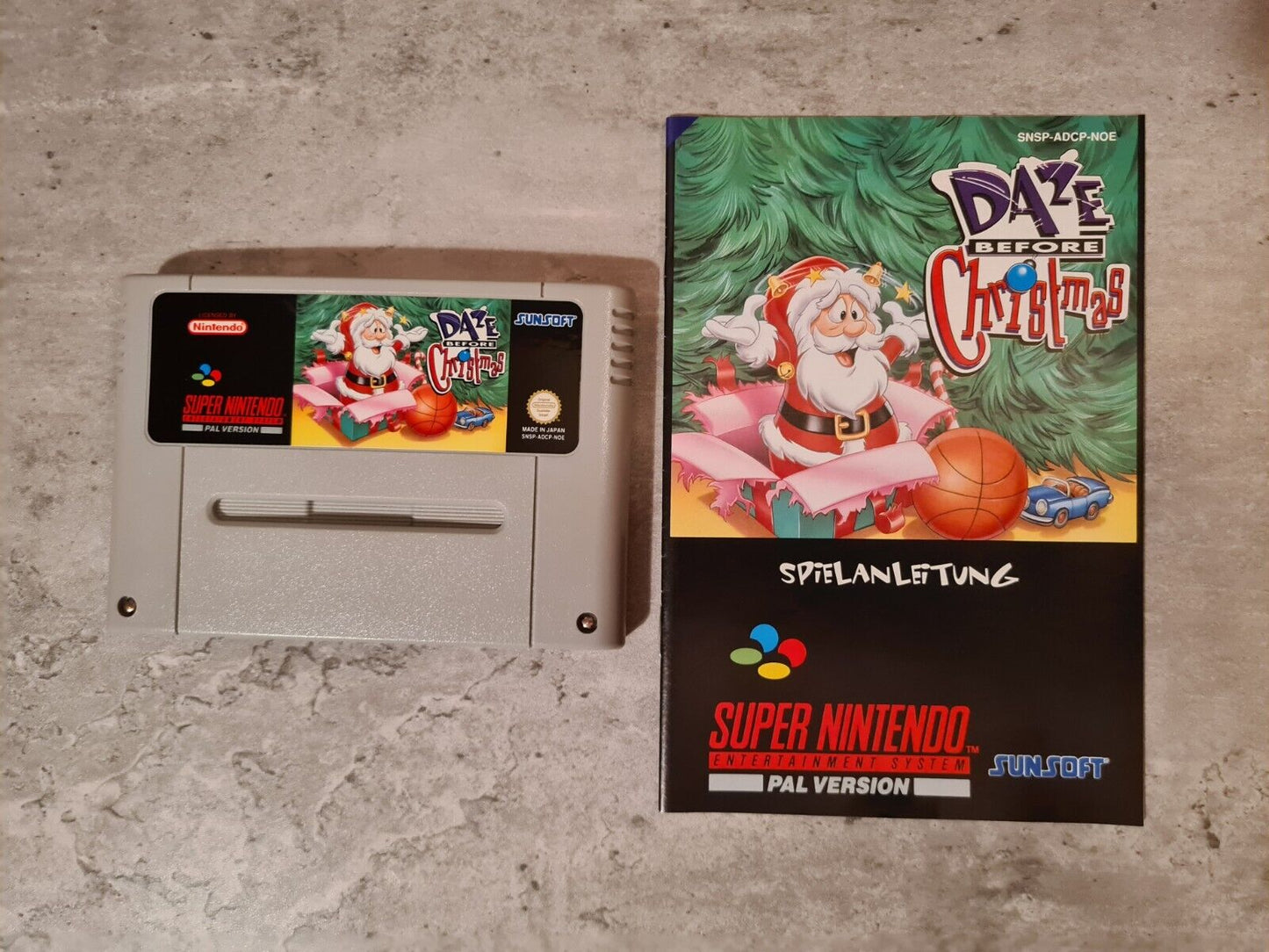 SNES Super Nintendo Daze Before Christmas mit OVP und Anleitung NOE - T-Retro-Games