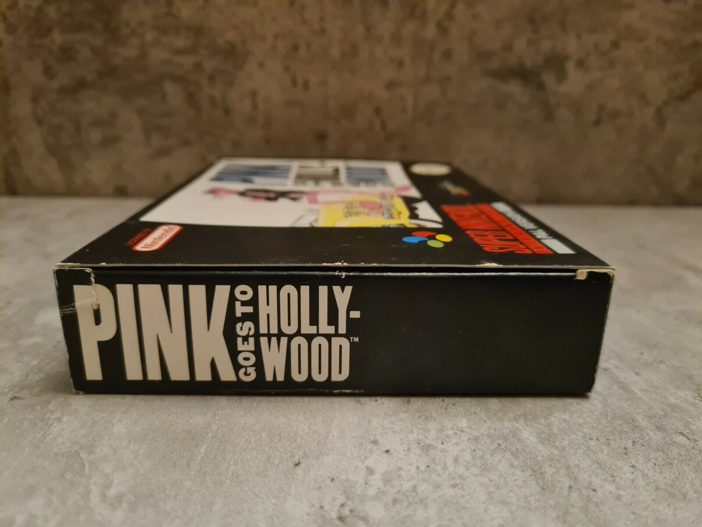 SNES Super Nintendo Pink goes to Hollywood mit OVP und Anleitung NOE - T-Retro-Games