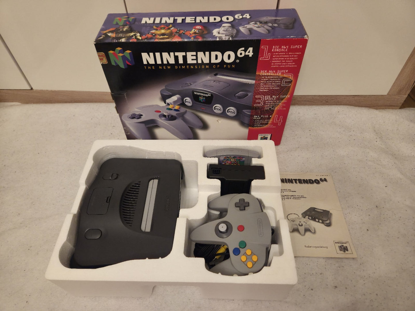 N64 Nintendo 64 Schwarz Black Konsole Console OVP