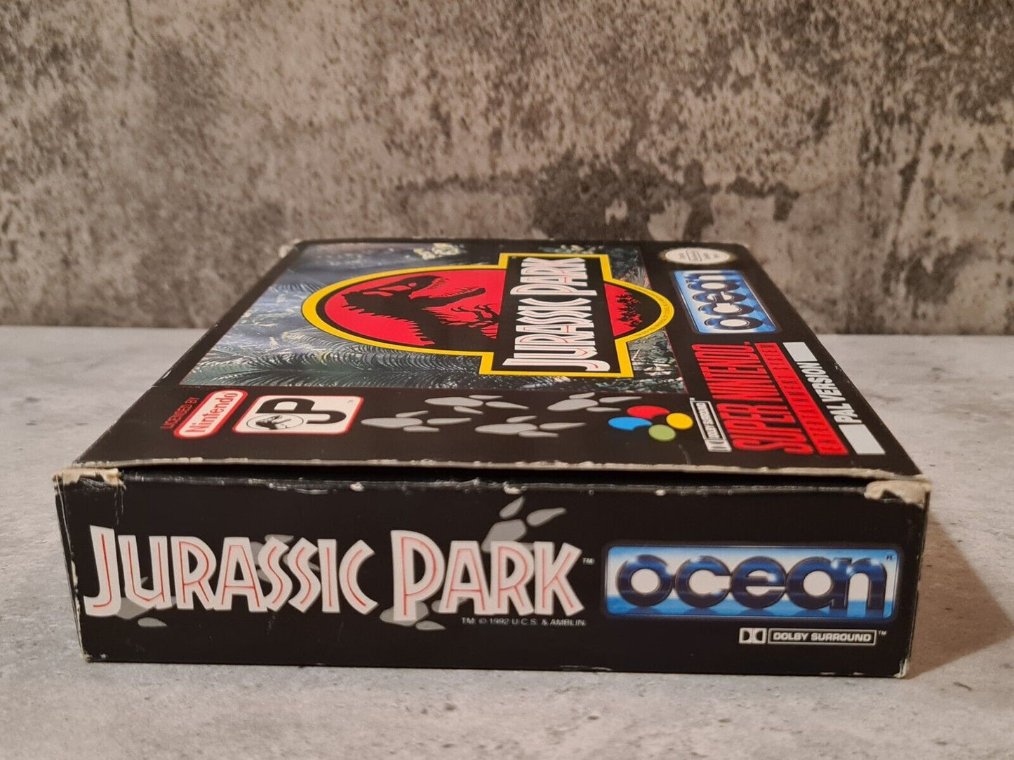 SNES Super Nintendo Jurassic Park mit OVP und Anleitung NOE/SFRG - T-Retro-Games
