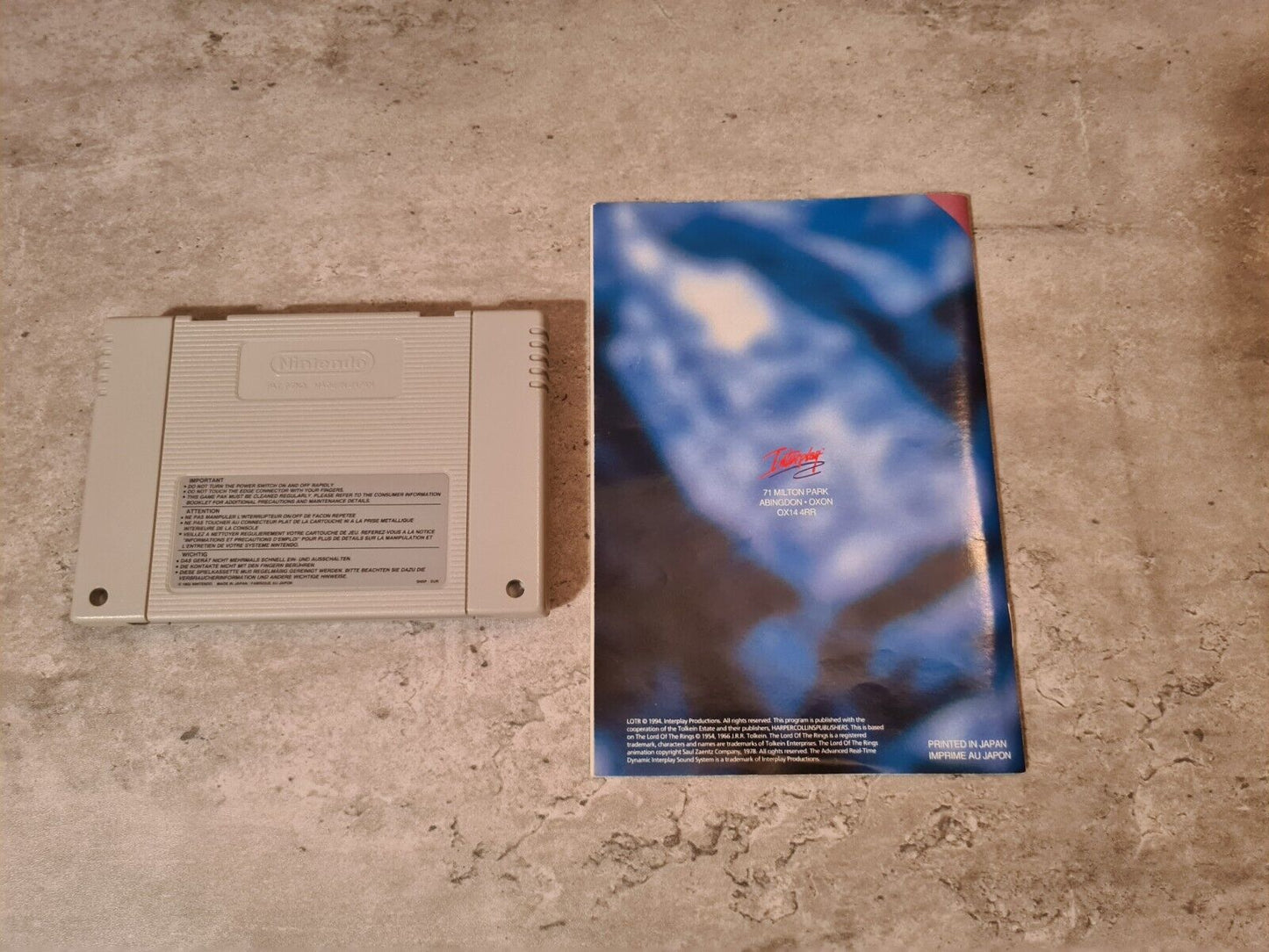 SNES Super Nintendo The Lord of The Rings Volume One mit OVP und Anleitung EUR - T-Retro-Games